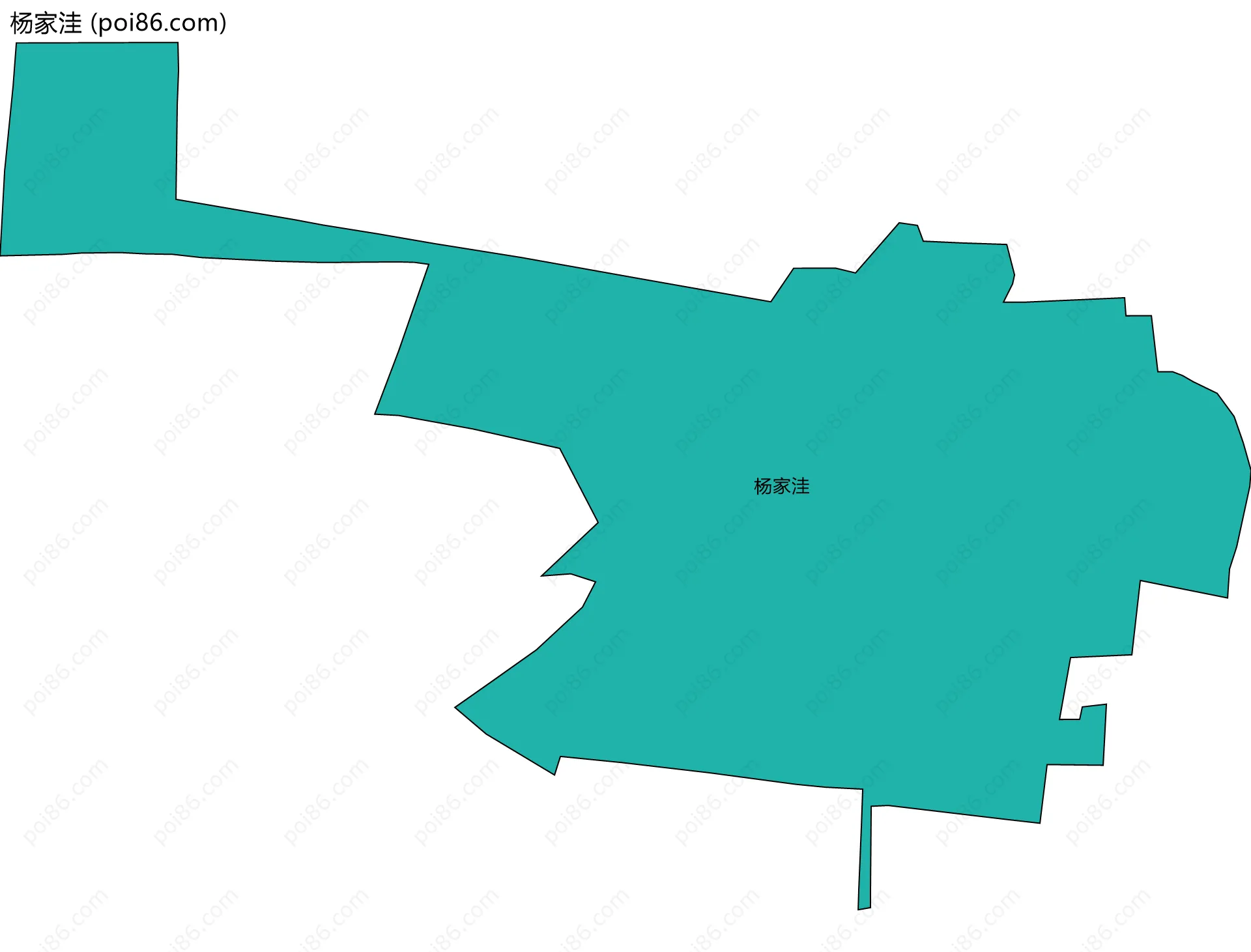 杨家洼边界地图