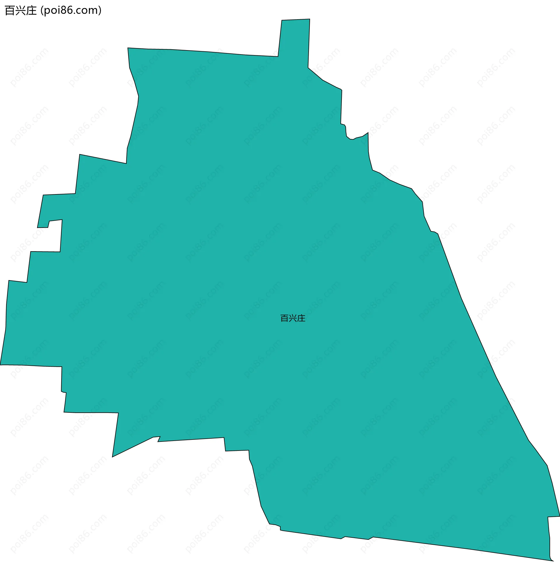 百兴庄边界地图