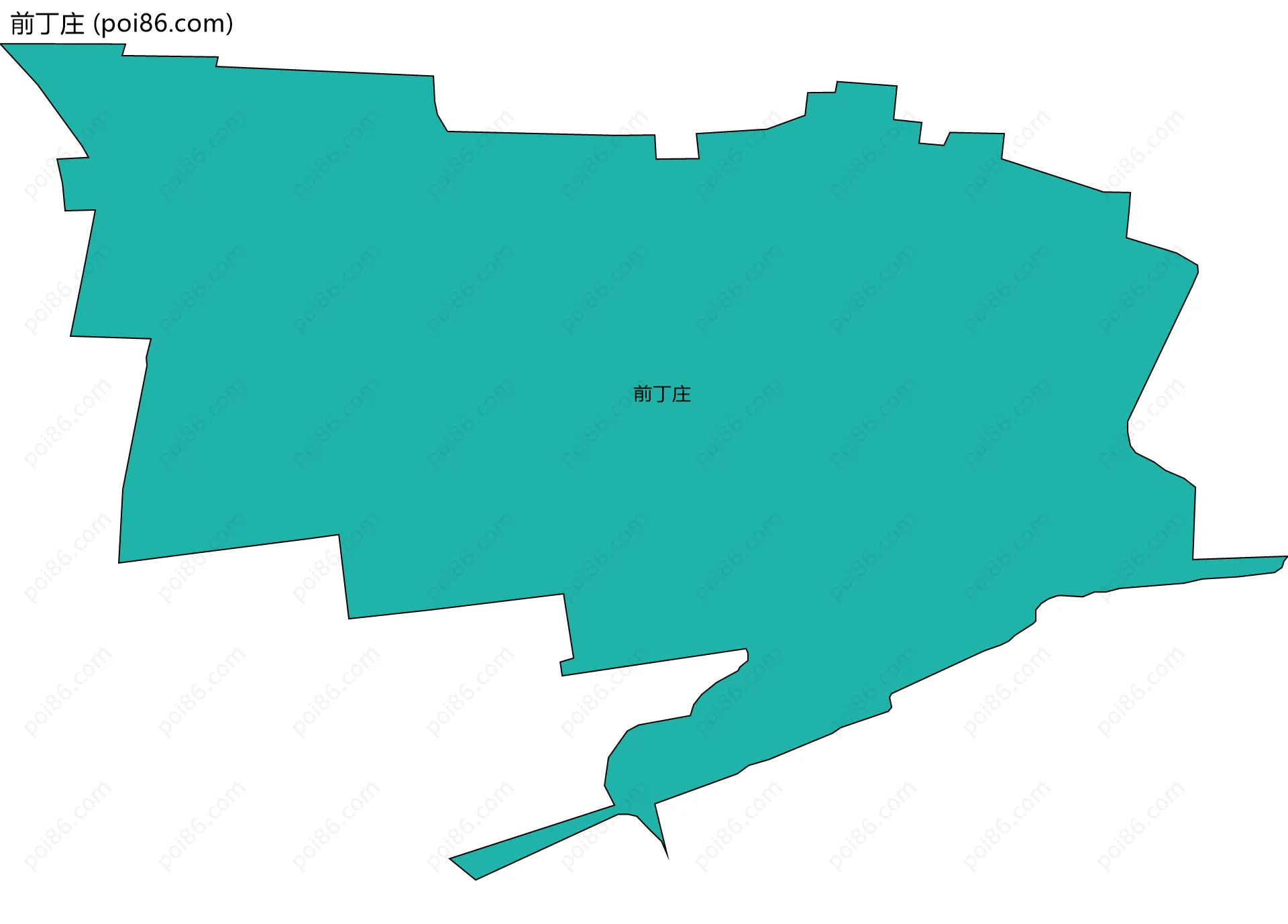 前丁庄边界地图