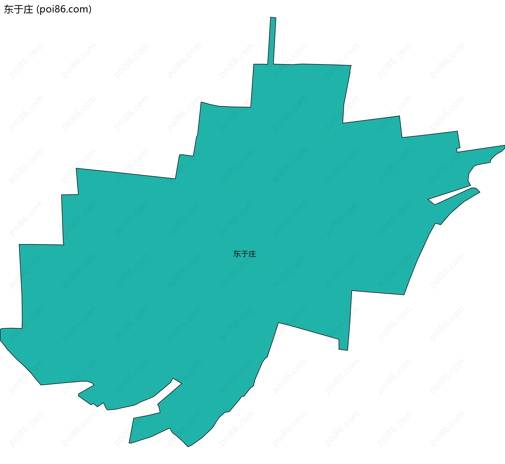 东于庄边界地图