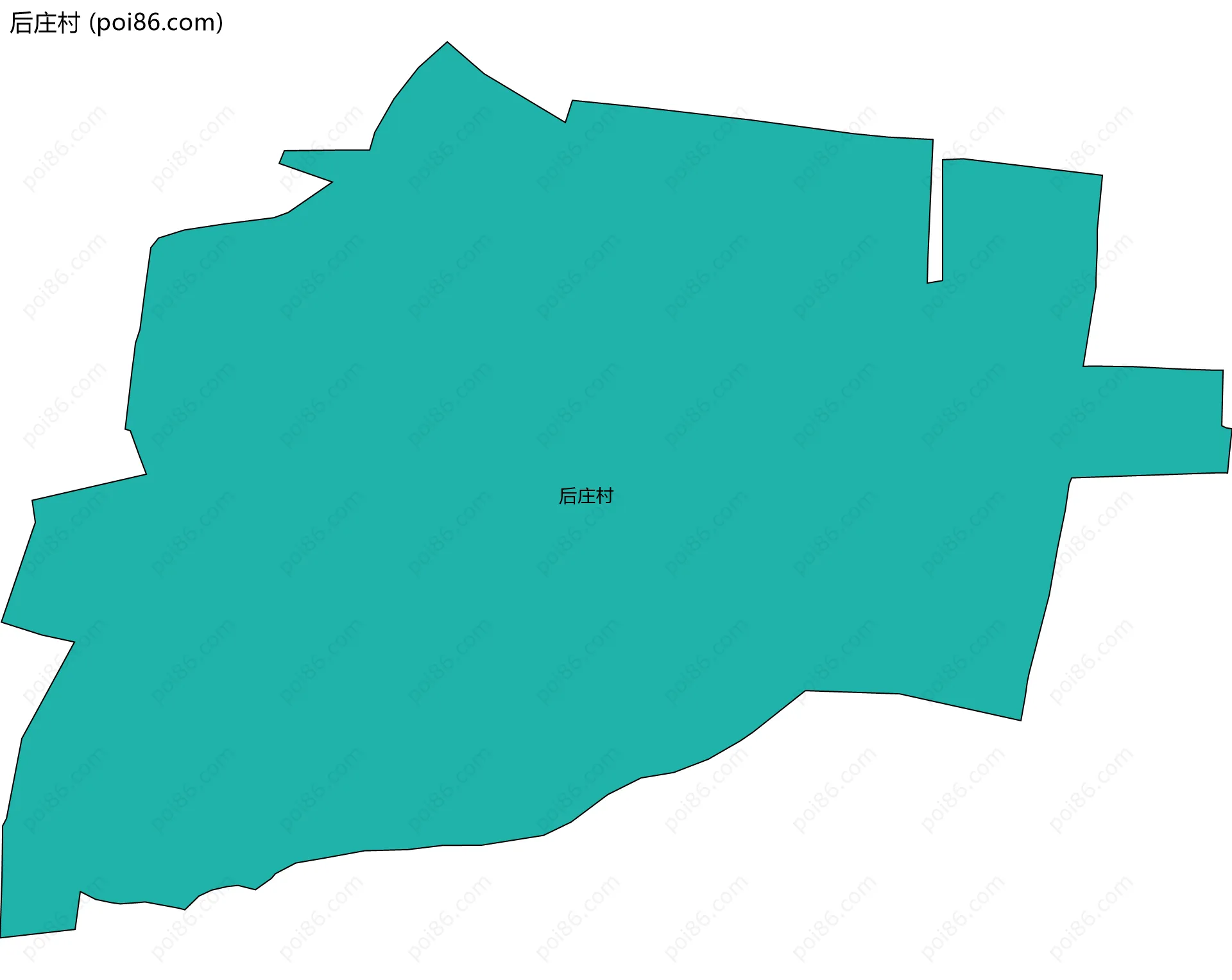 后庄村边界地图