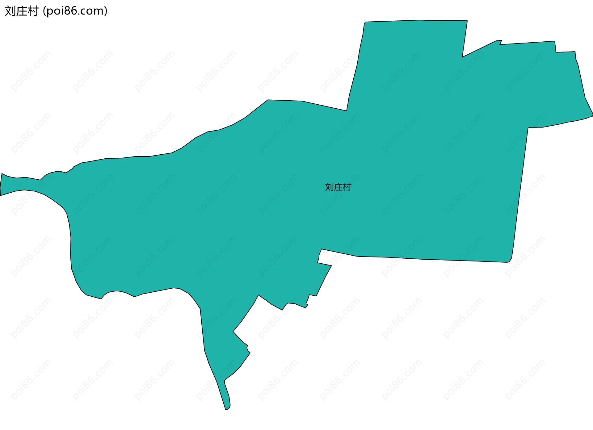 刘庄村边界地图