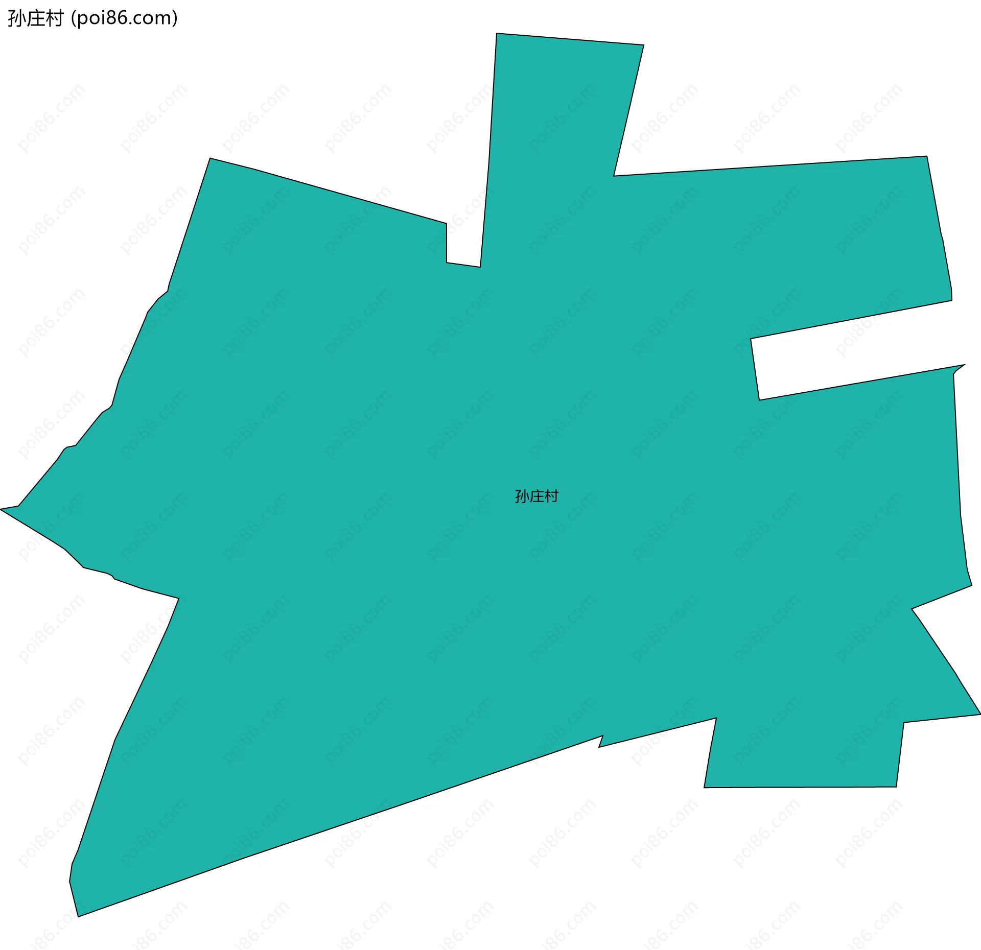 孙庄村边界地图