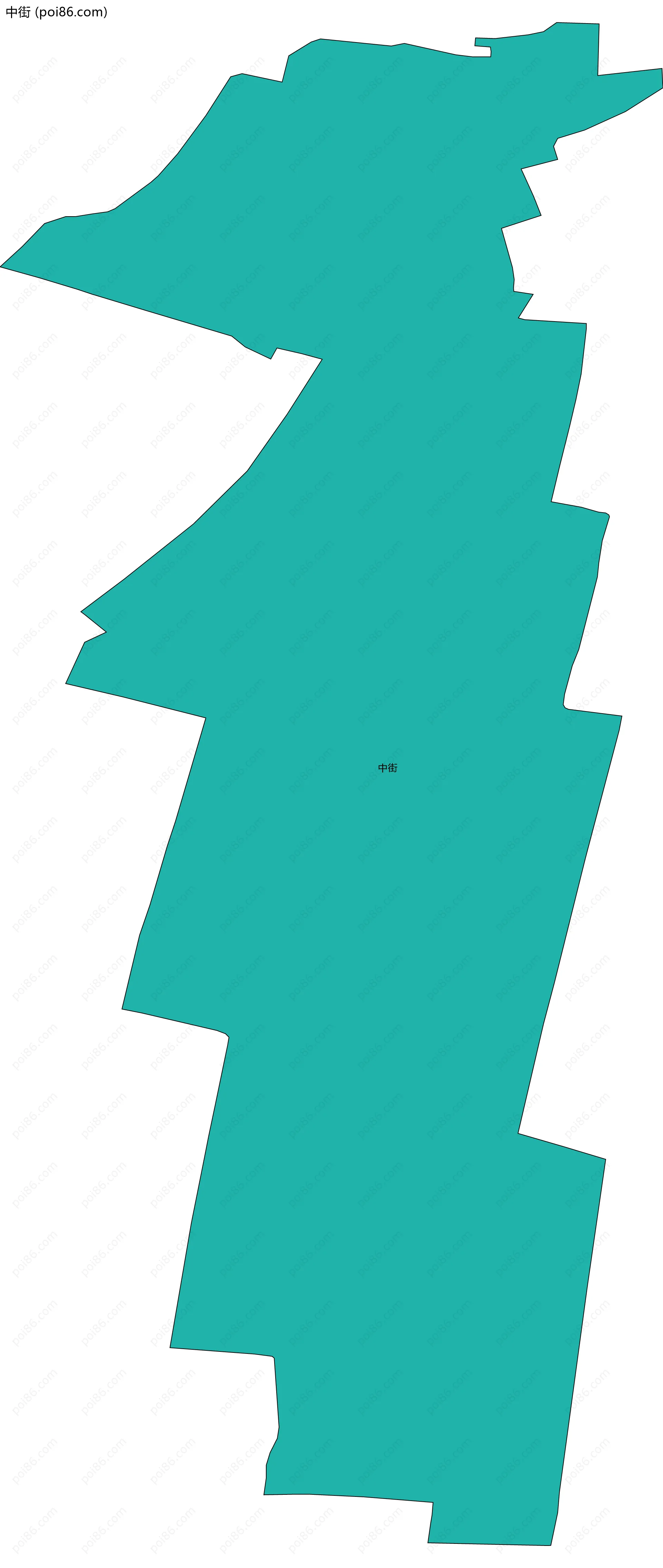 中街边界地图