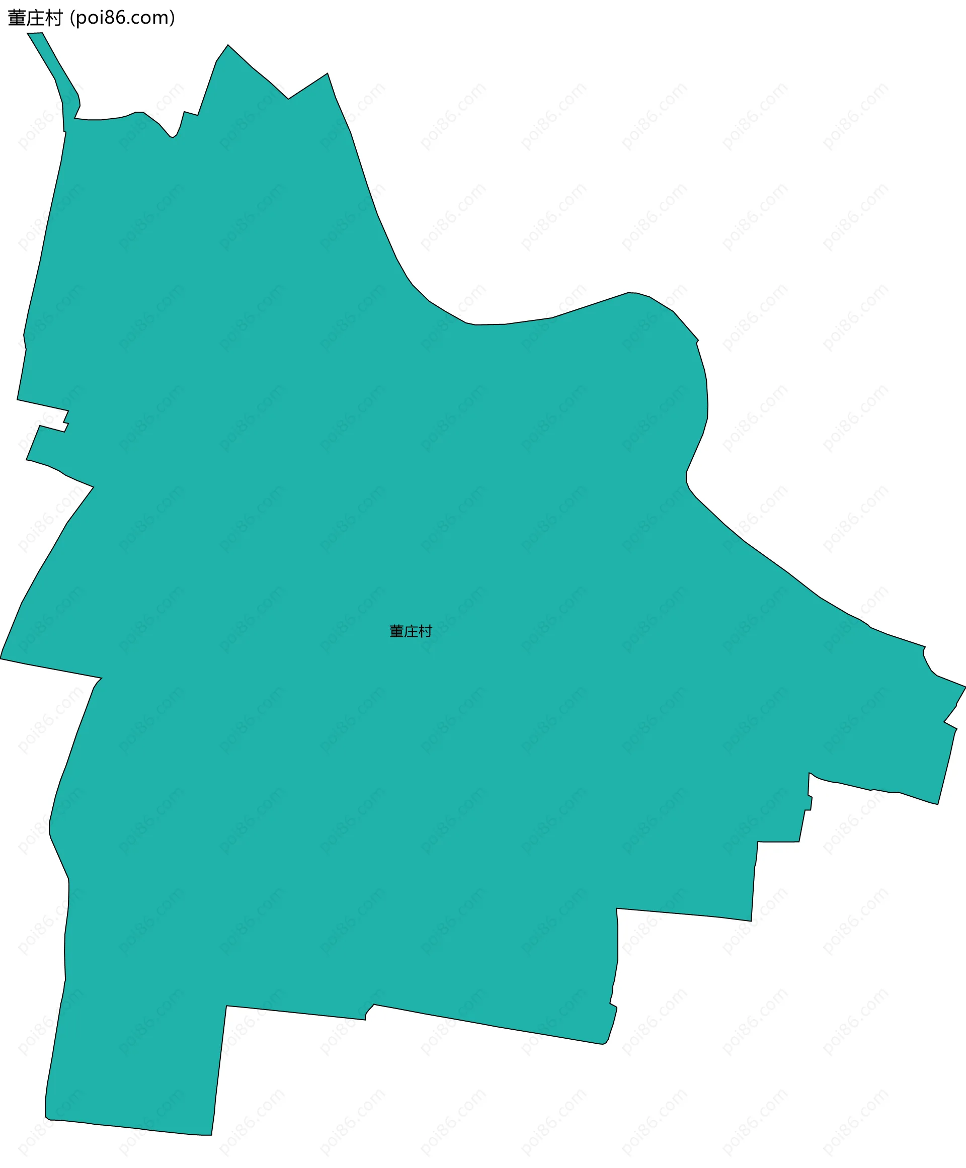 董庄村边界地图