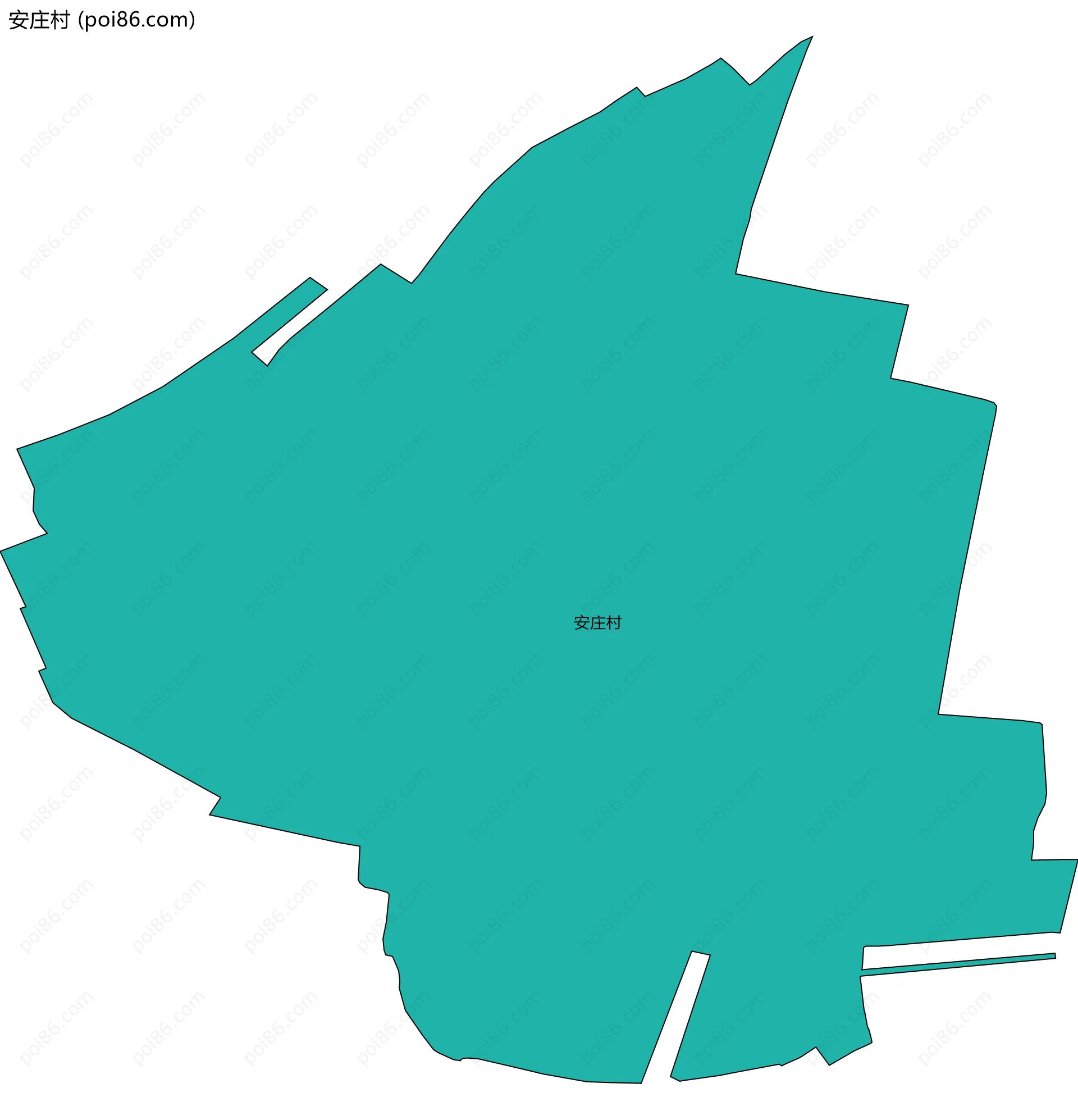 安庄村边界地图
