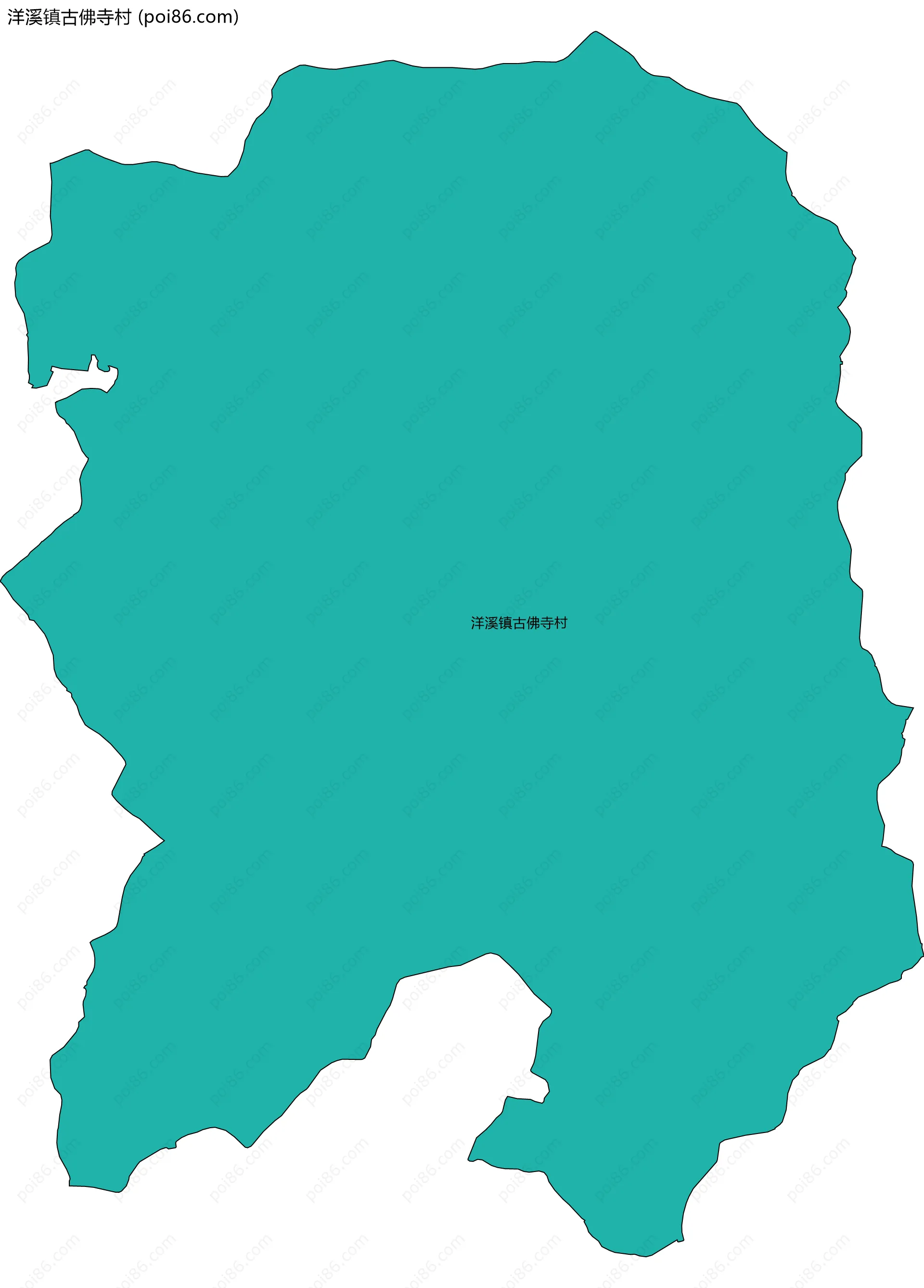 洋溪镇古佛寺村边界地图