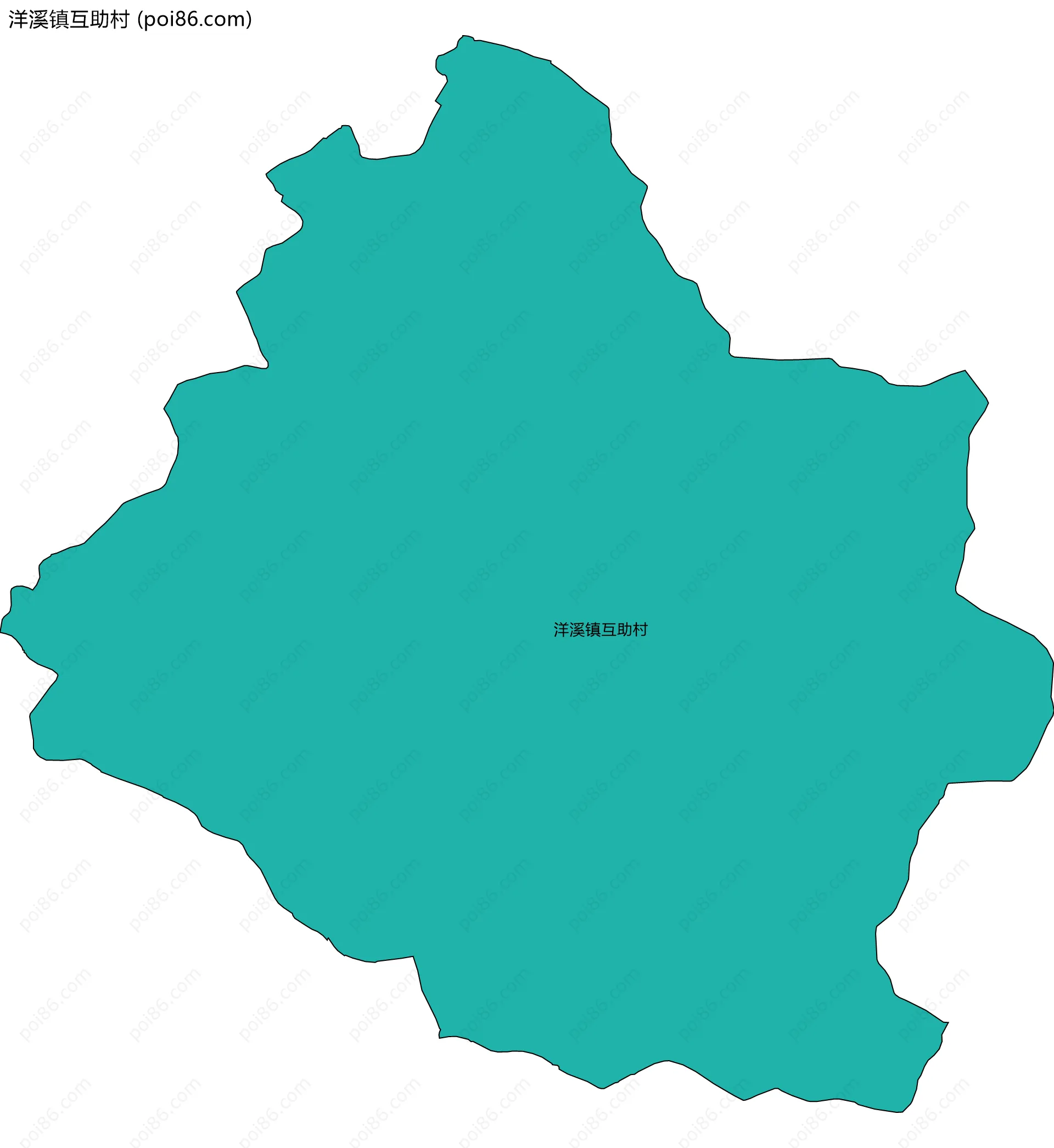 洋溪镇互助村边界地图