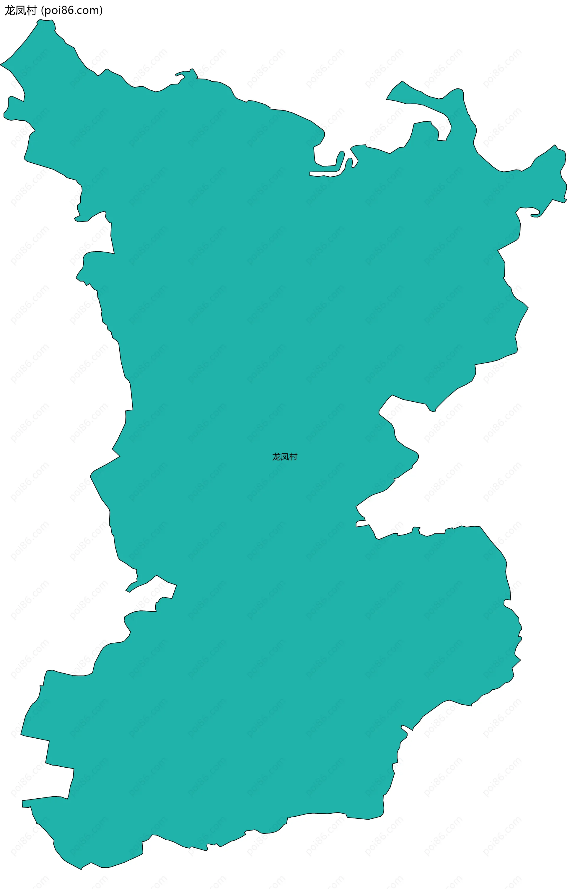 龙凤村边界地图