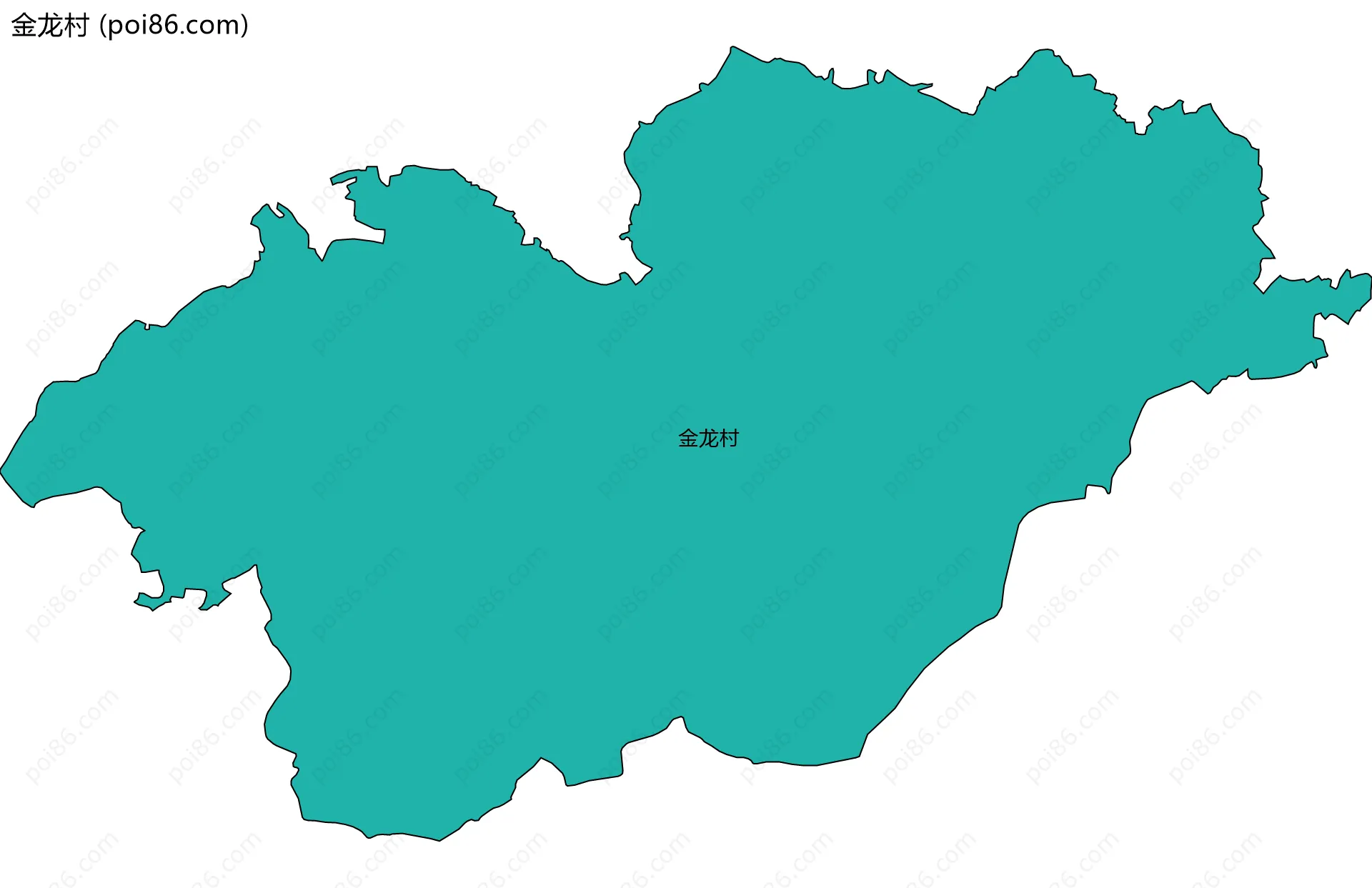 金龙村边界地图