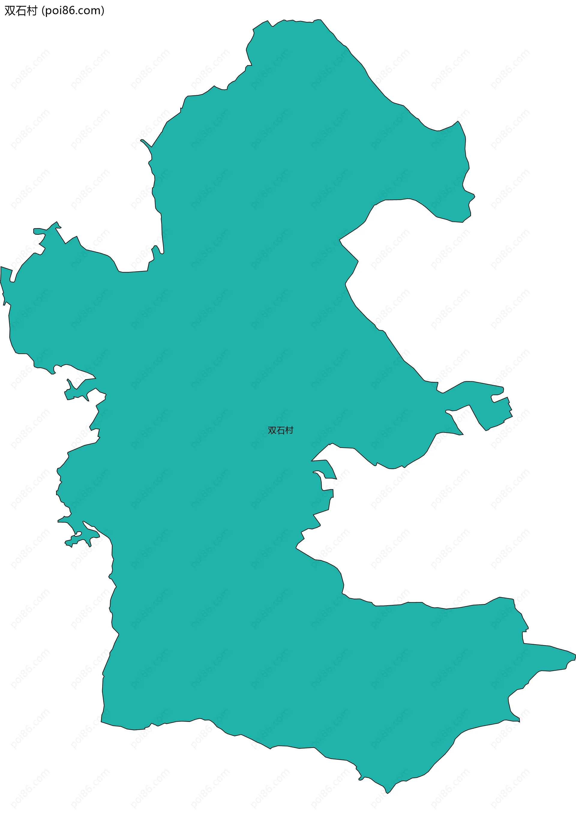 双石村边界地图