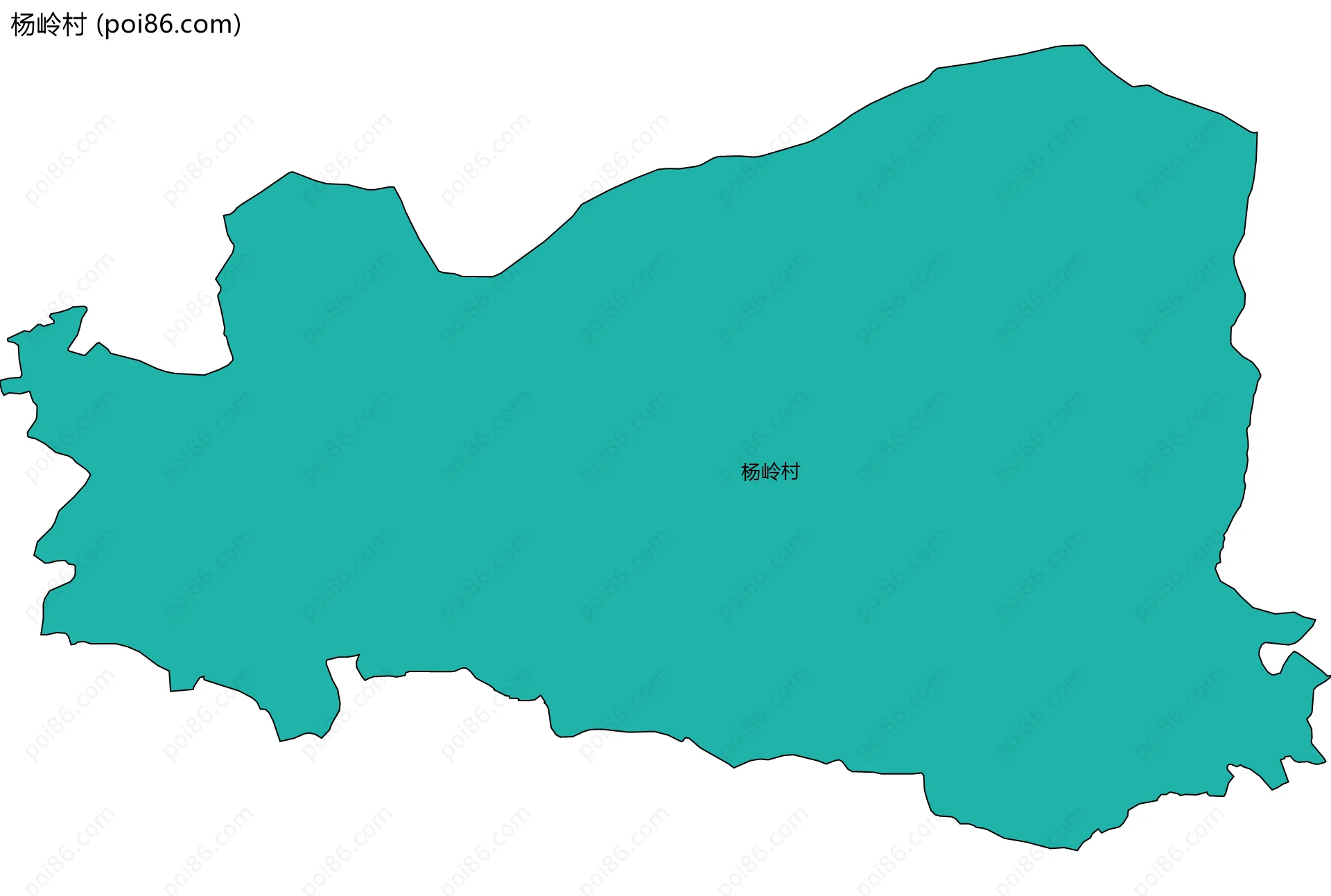 杨岭村边界地图