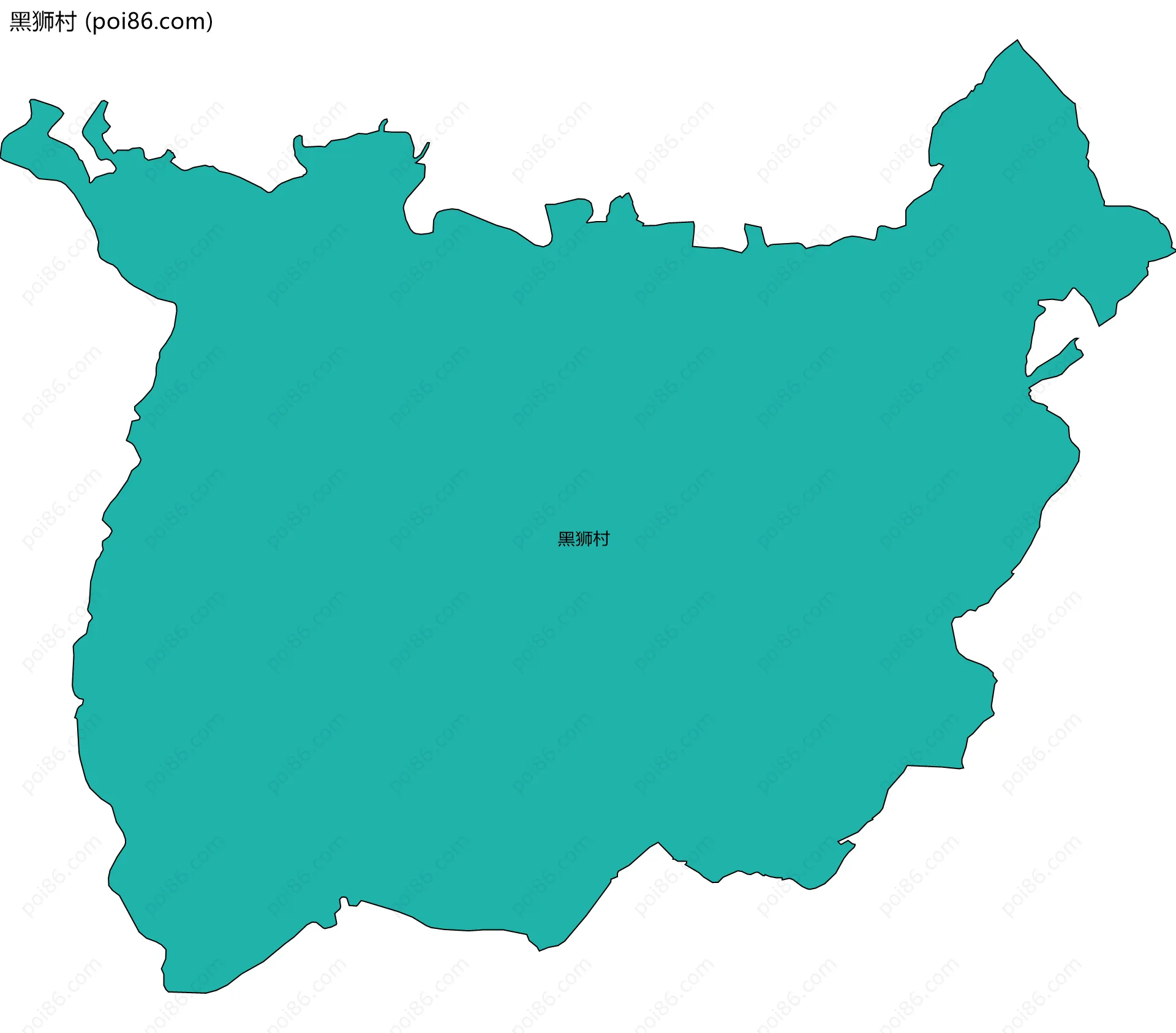 黑狮村边界地图