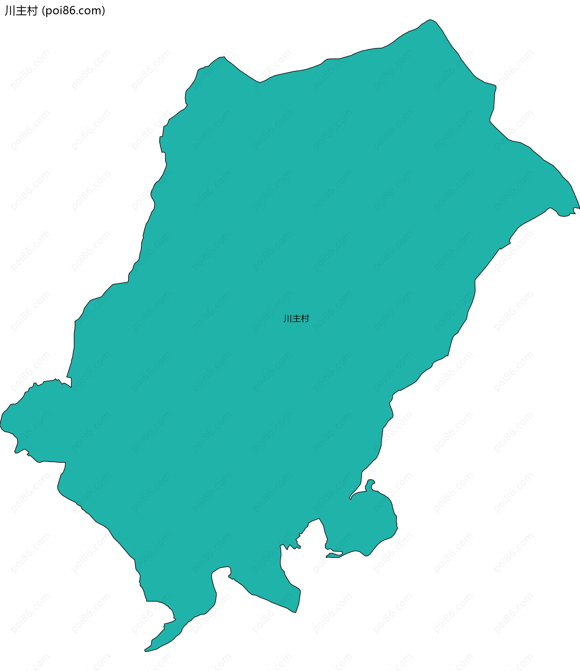 川主村边界地图