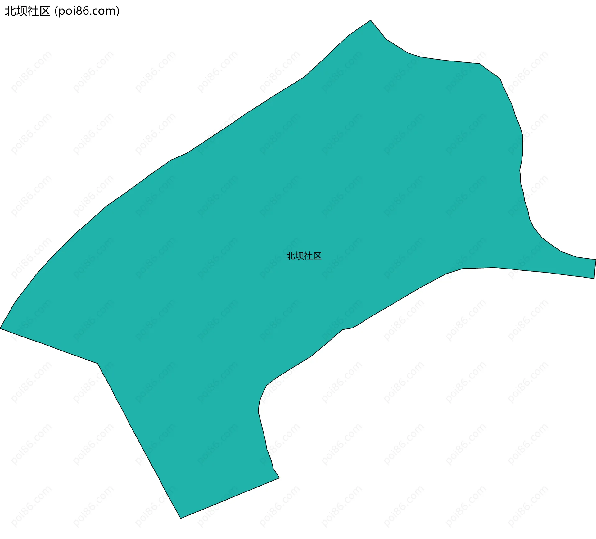 北坝社区边界地图