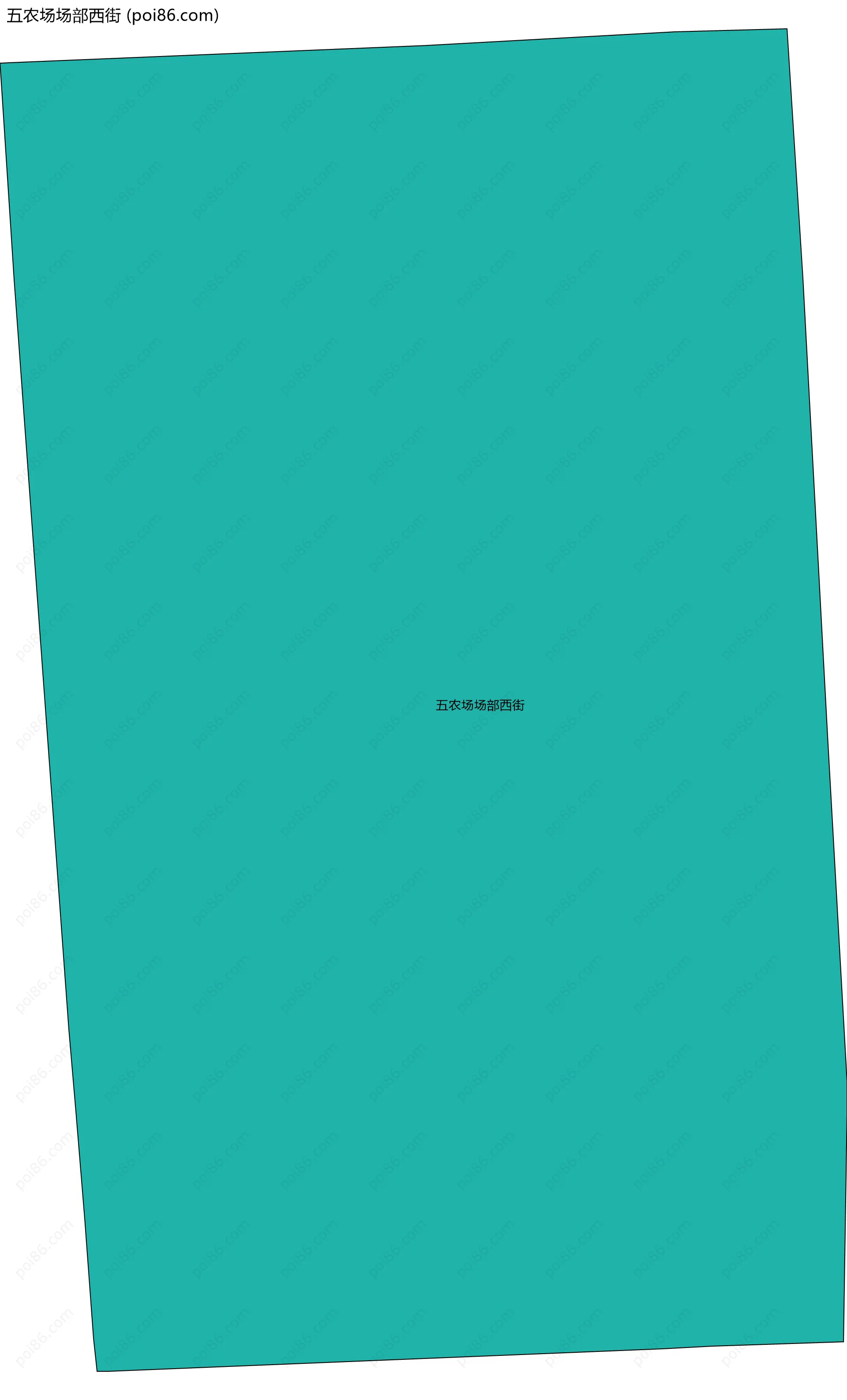 五农场场部西街边界地图