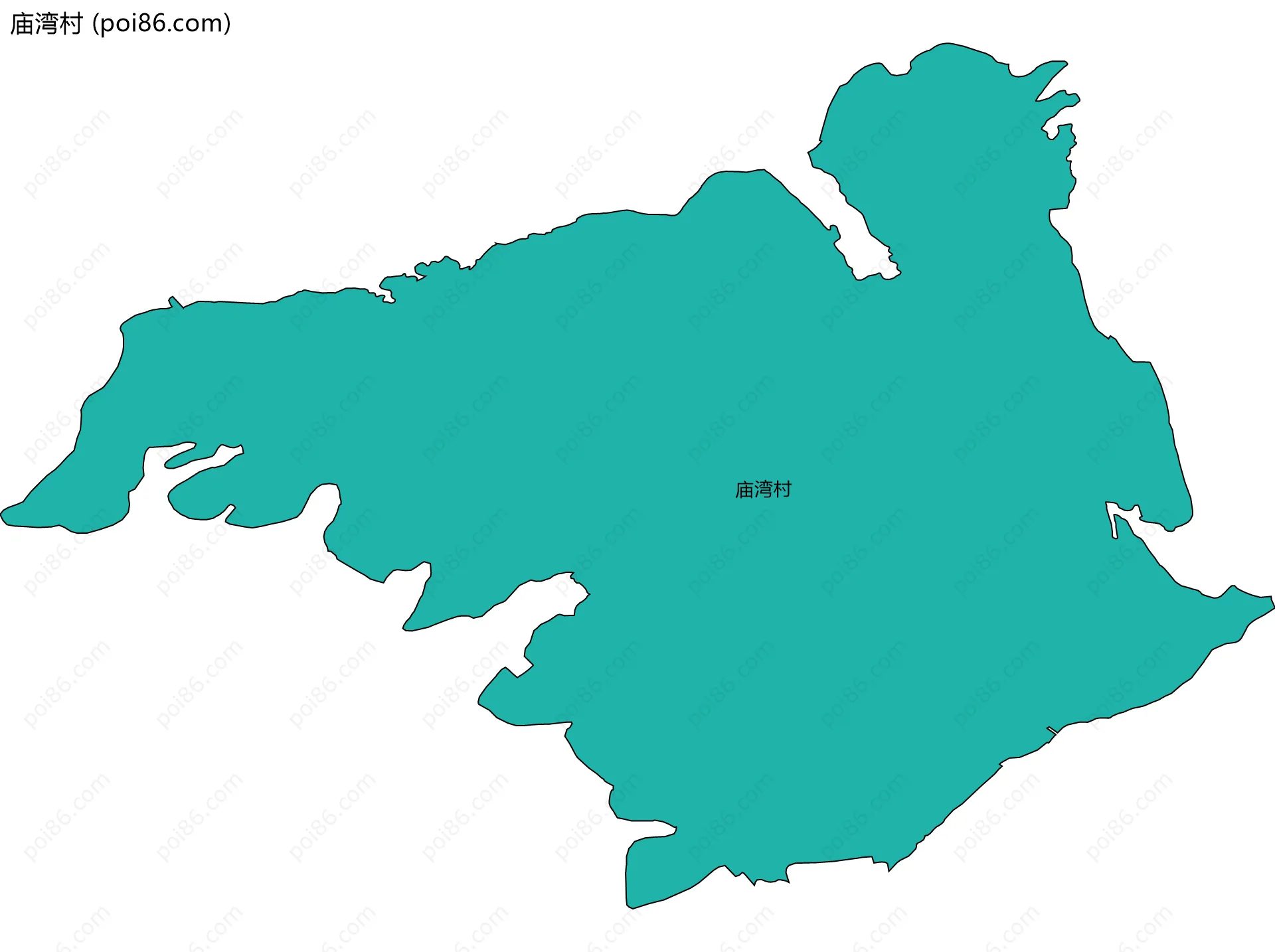 庙湾村边界地图