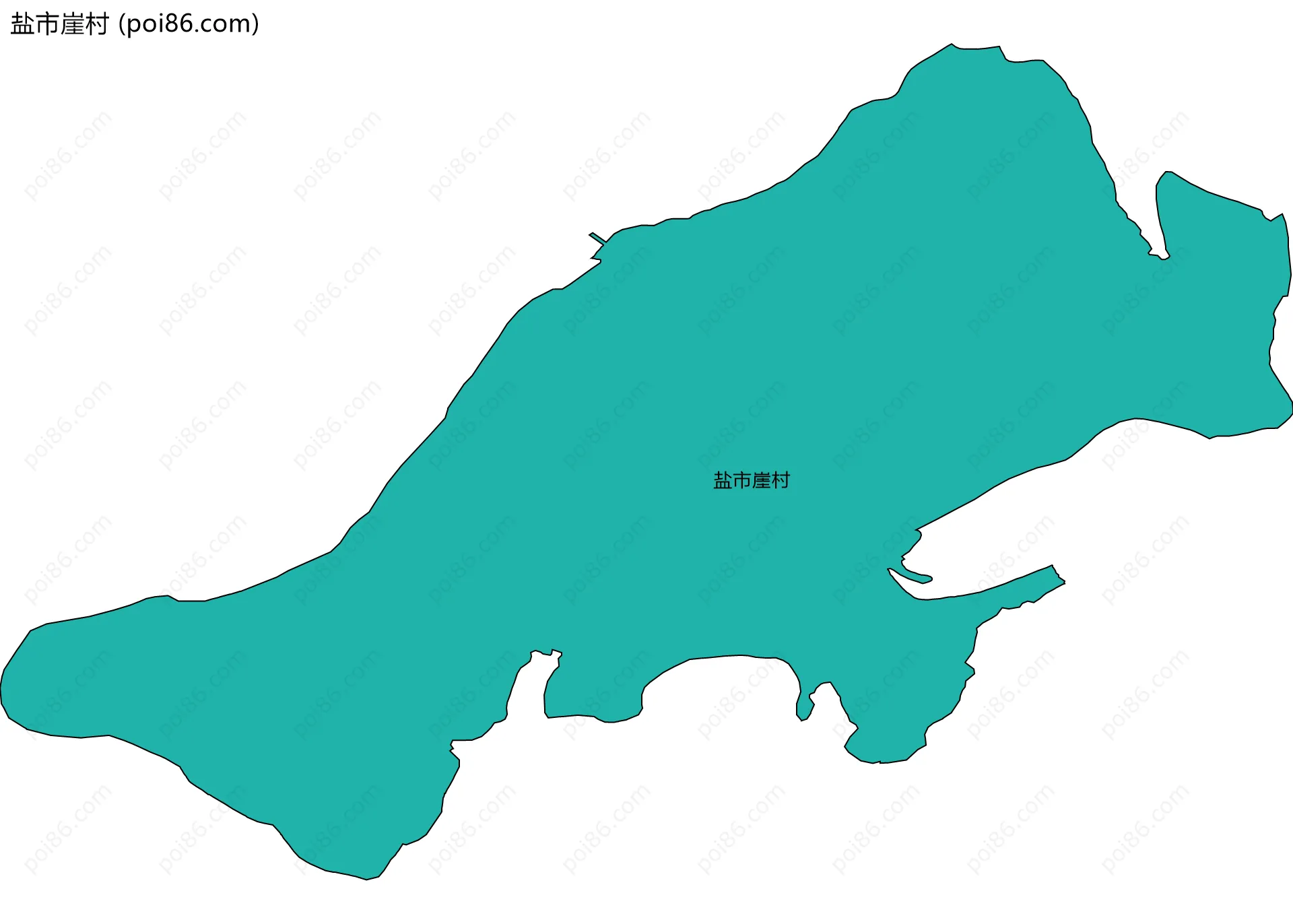 盐市崖村边界地图