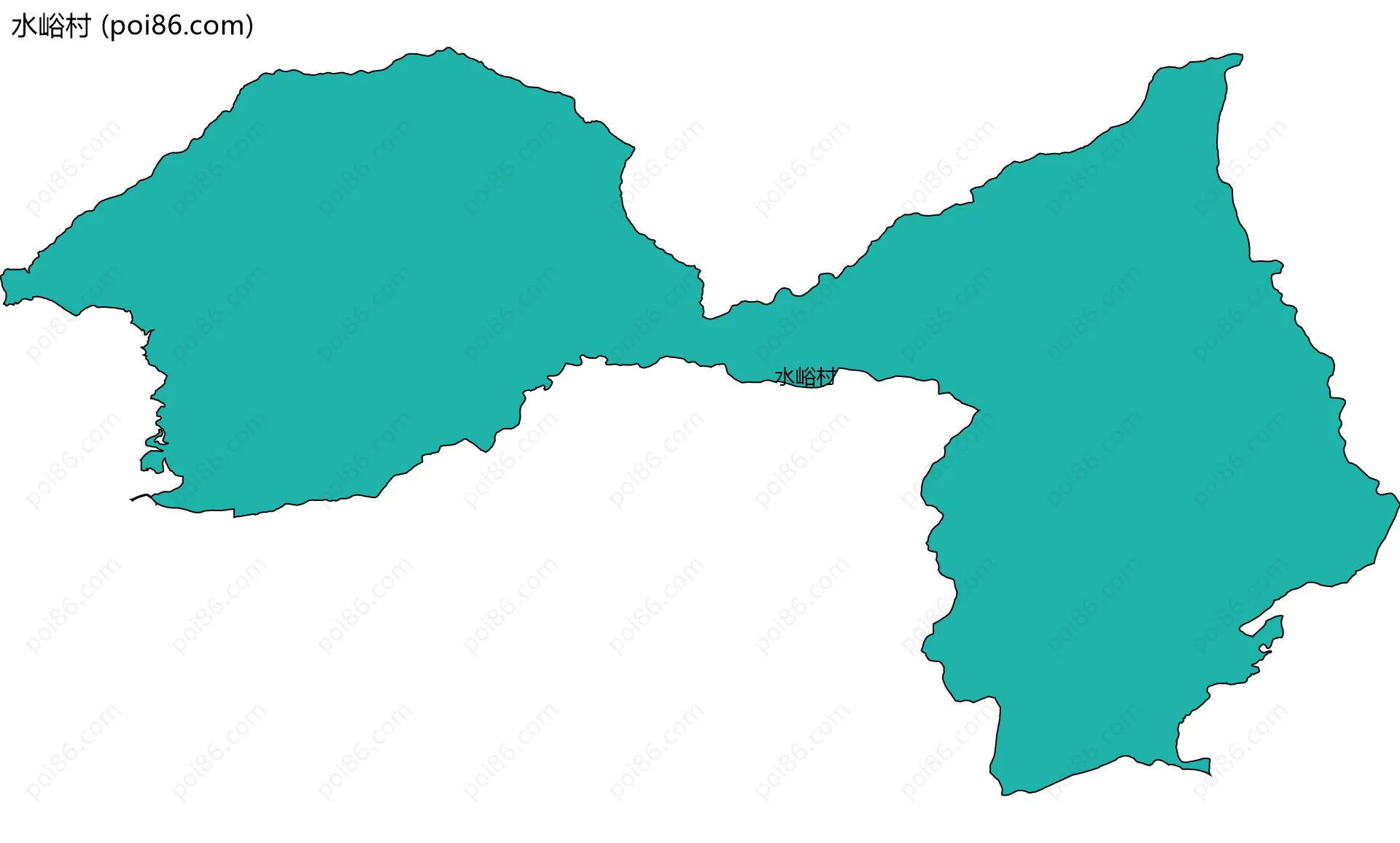 水峪村边界地图