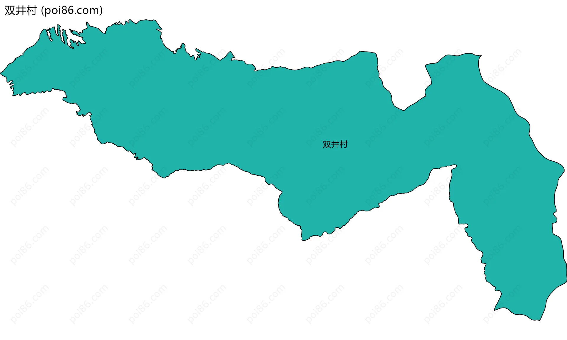 双井村边界地图