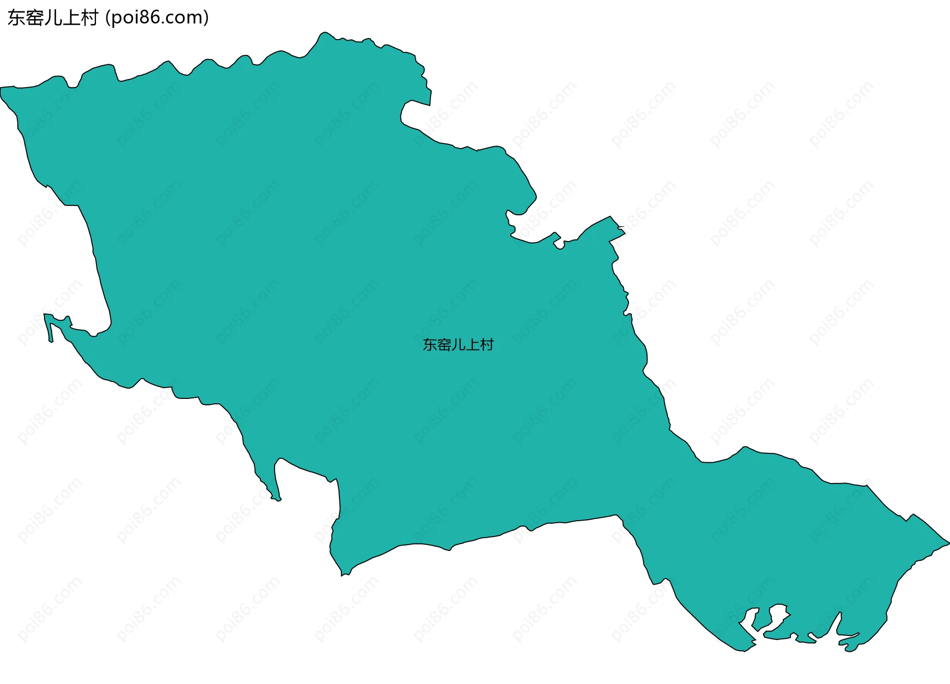 东窑儿上村边界地图