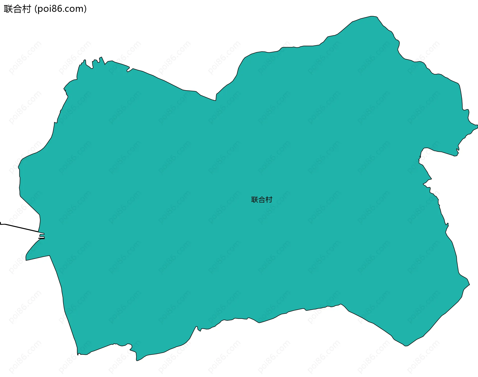 联合村边界地图