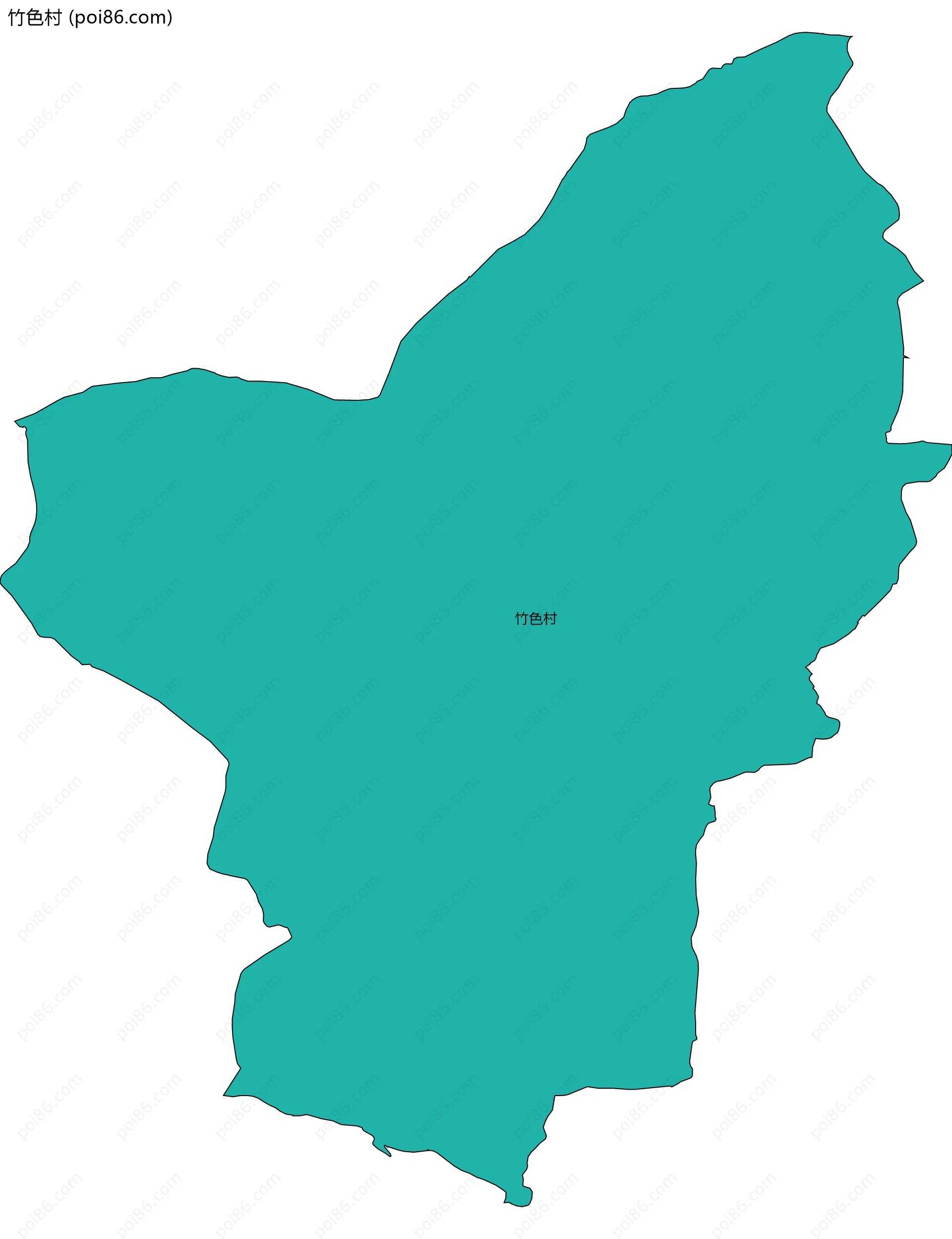竹色村边界地图