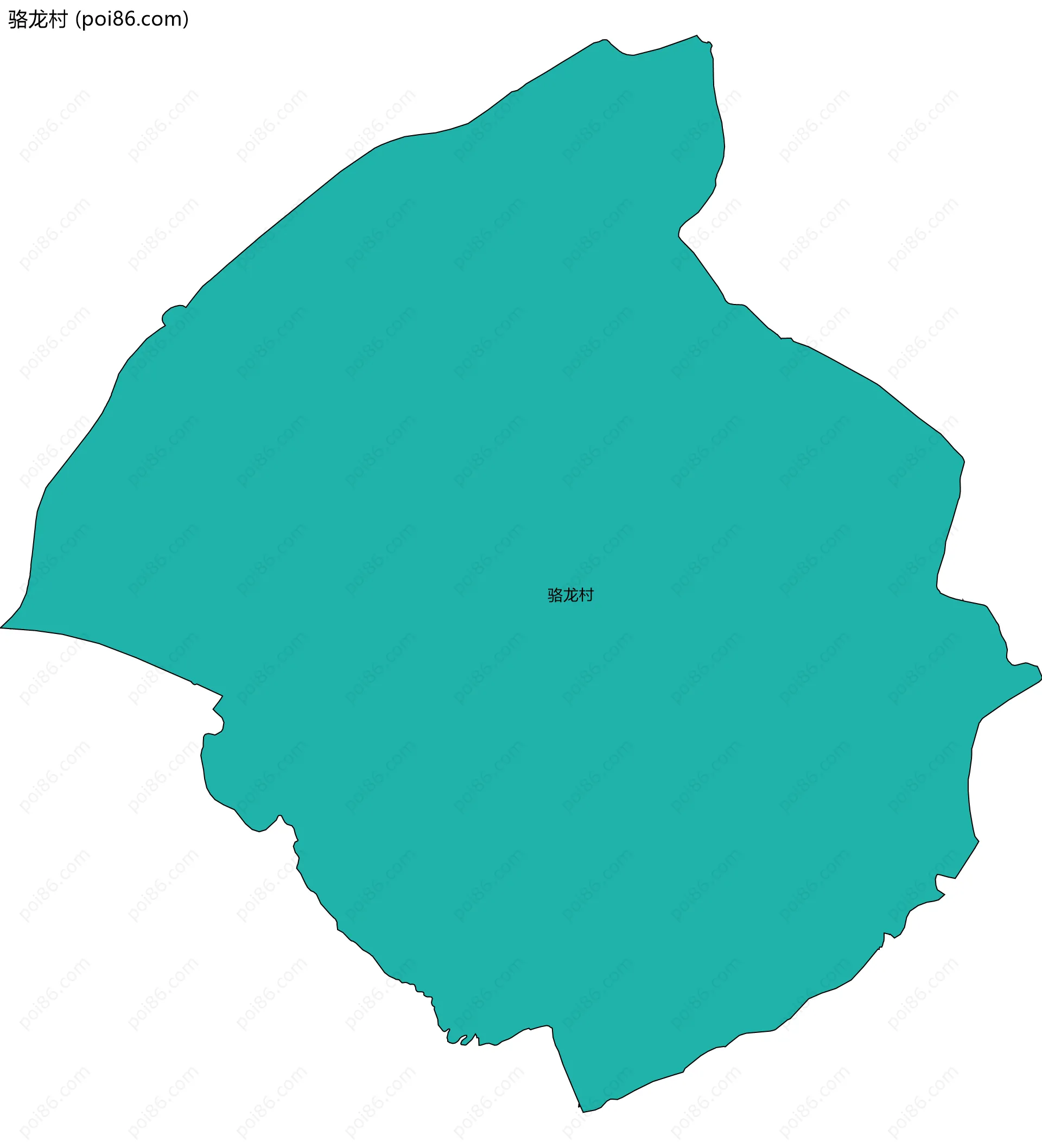 骆龙村边界地图