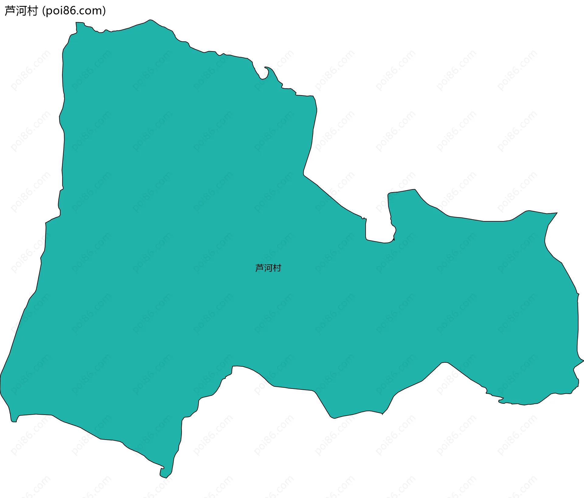芦河村边界地图