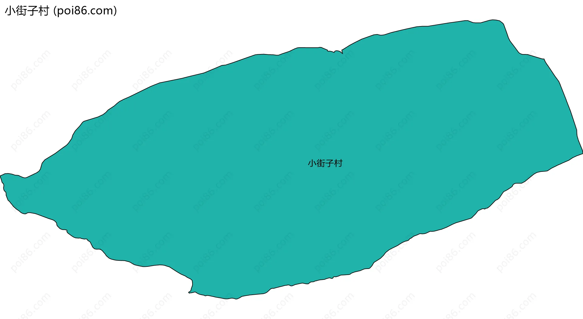 小街子村边界地图