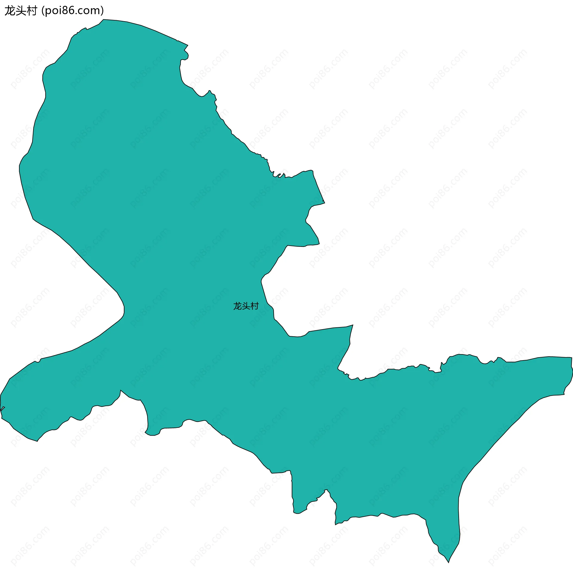 龙头村边界地图