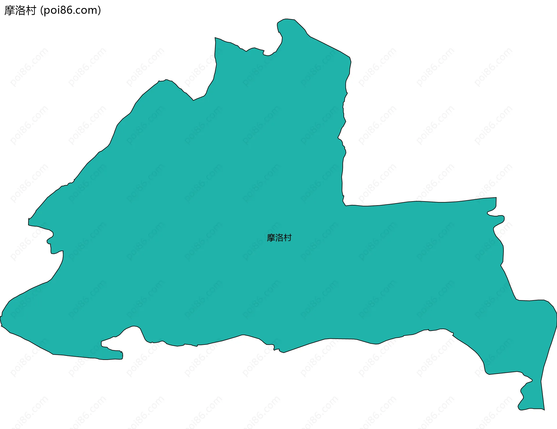 摩洛村边界地图