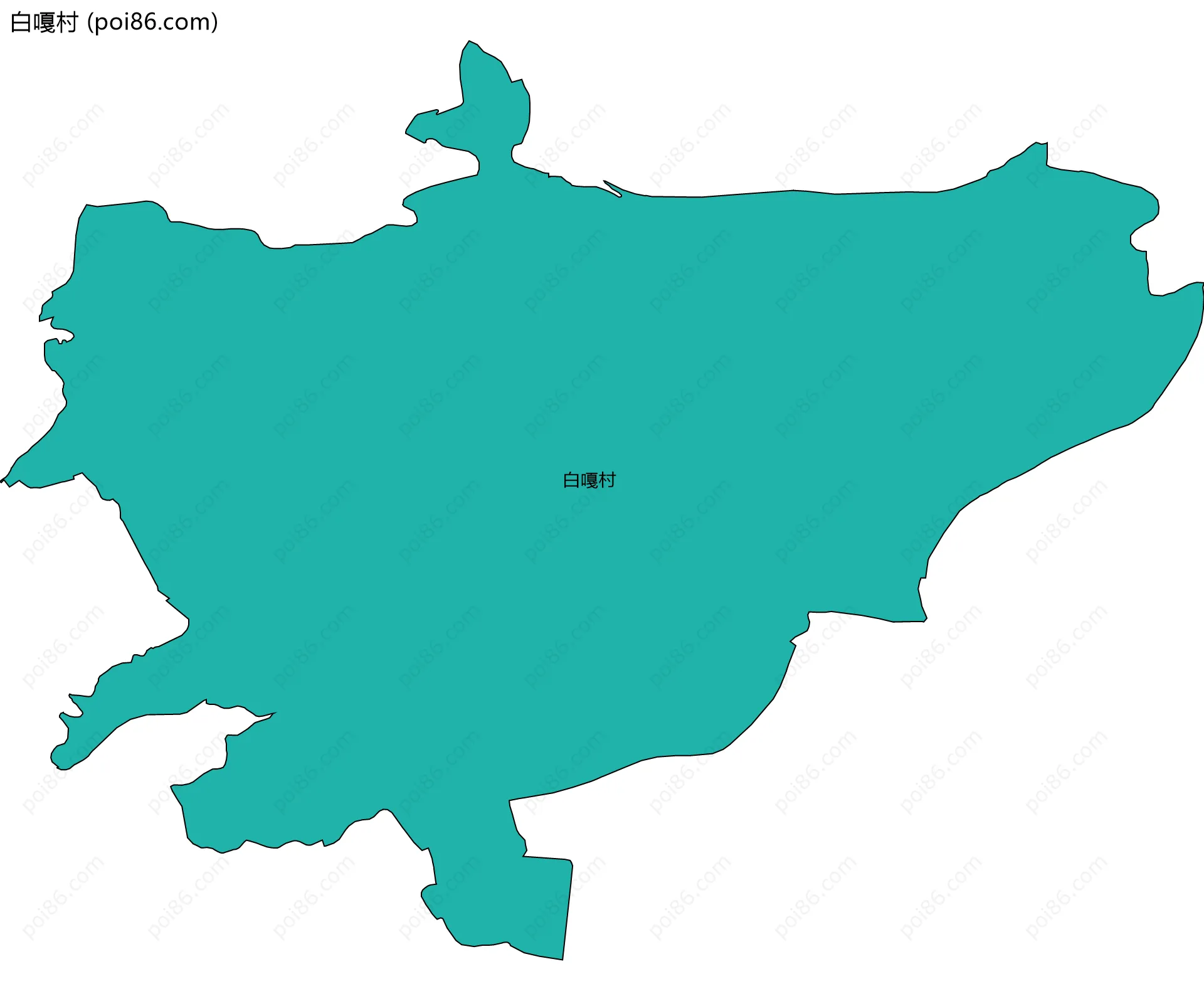 白嘎村边界地图