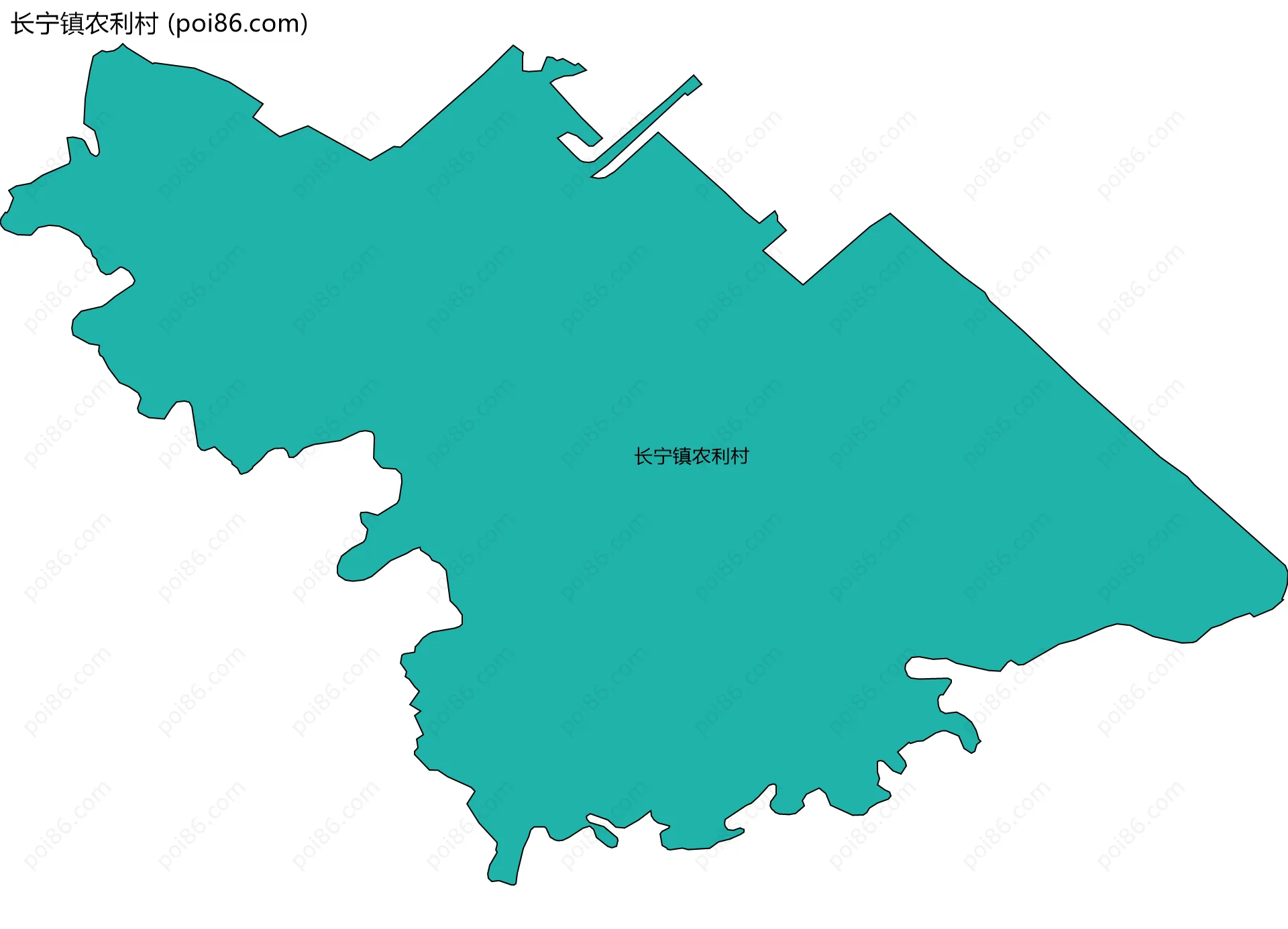 长宁镇农利村边界地图