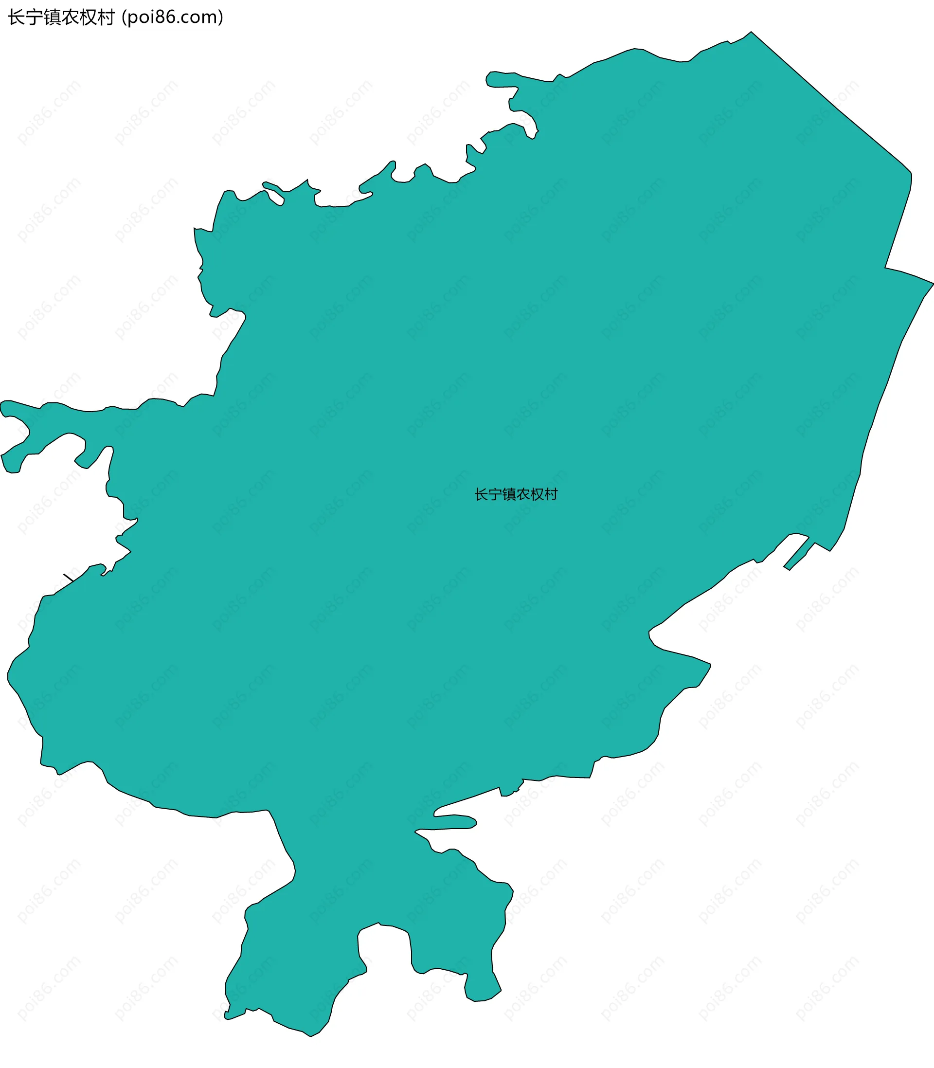长宁镇农权村边界地图