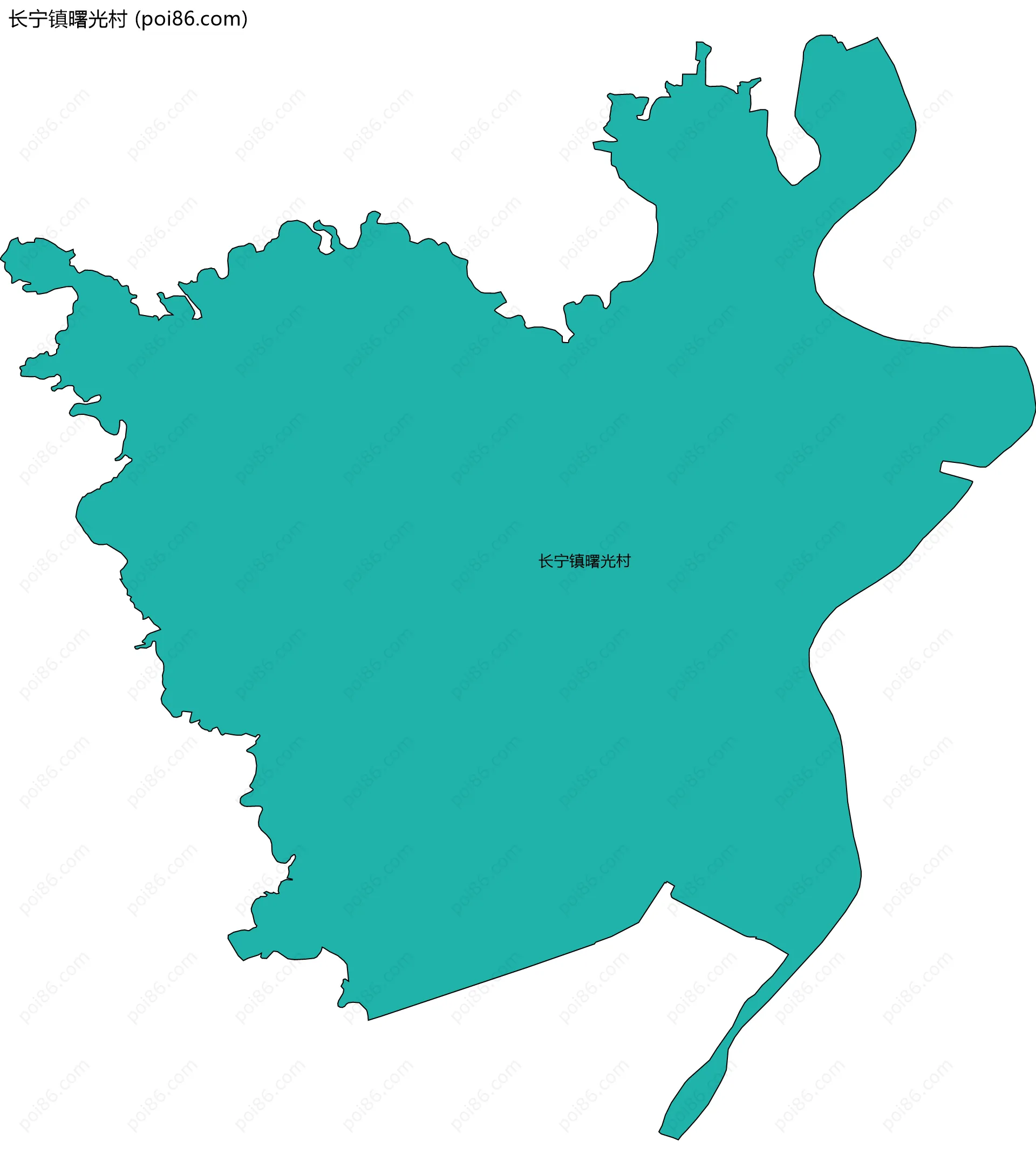 长宁镇曙光村边界地图