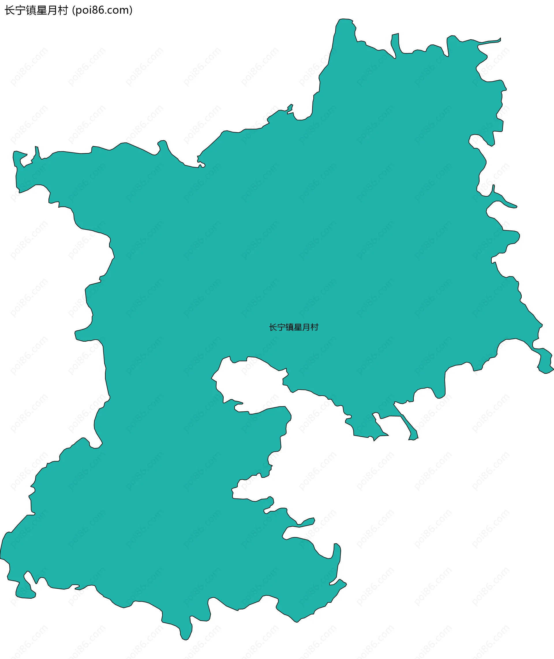 长宁镇星月村边界地图