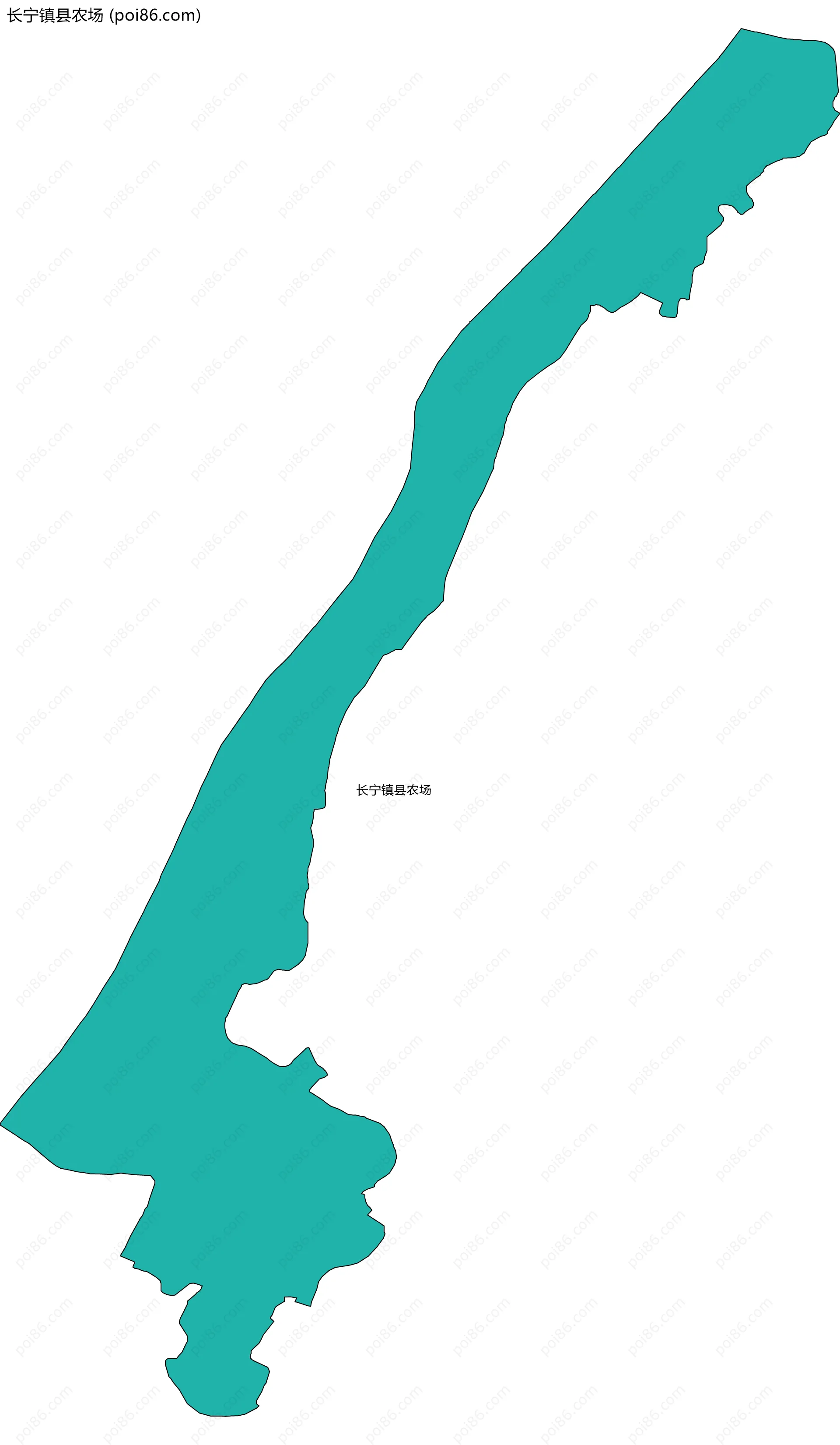 长宁镇县农场边界地图
