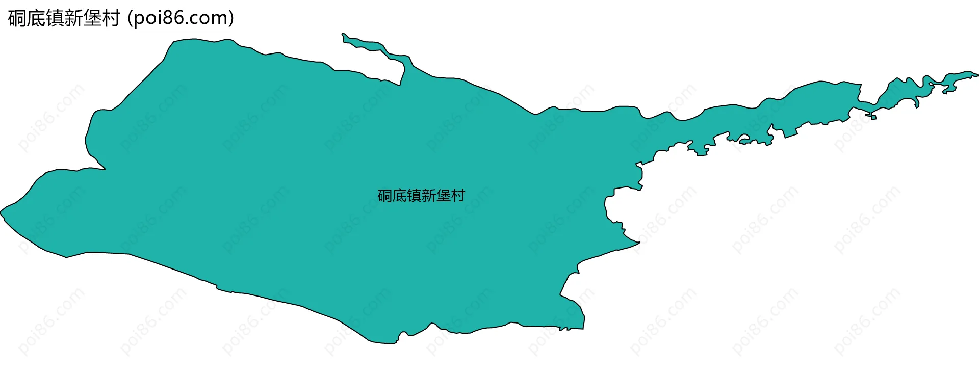 硐底镇新堡村边界地图