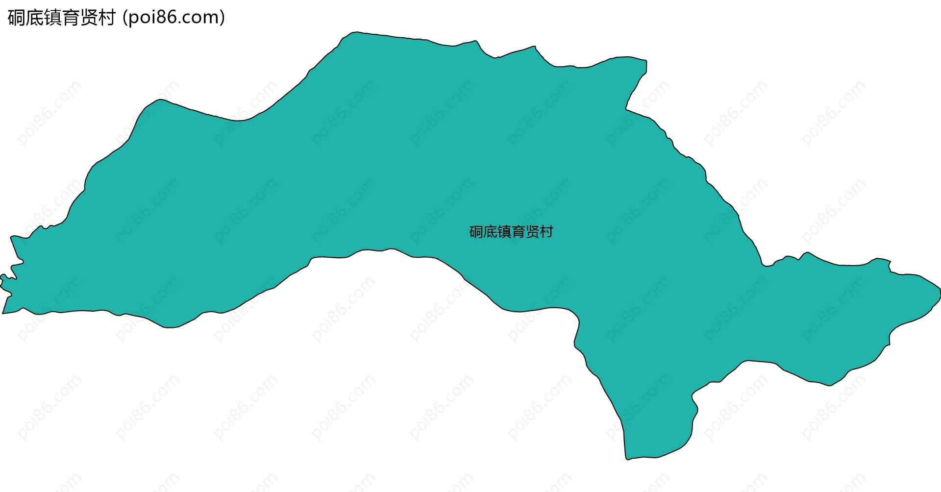 硐底镇育贤村边界地图