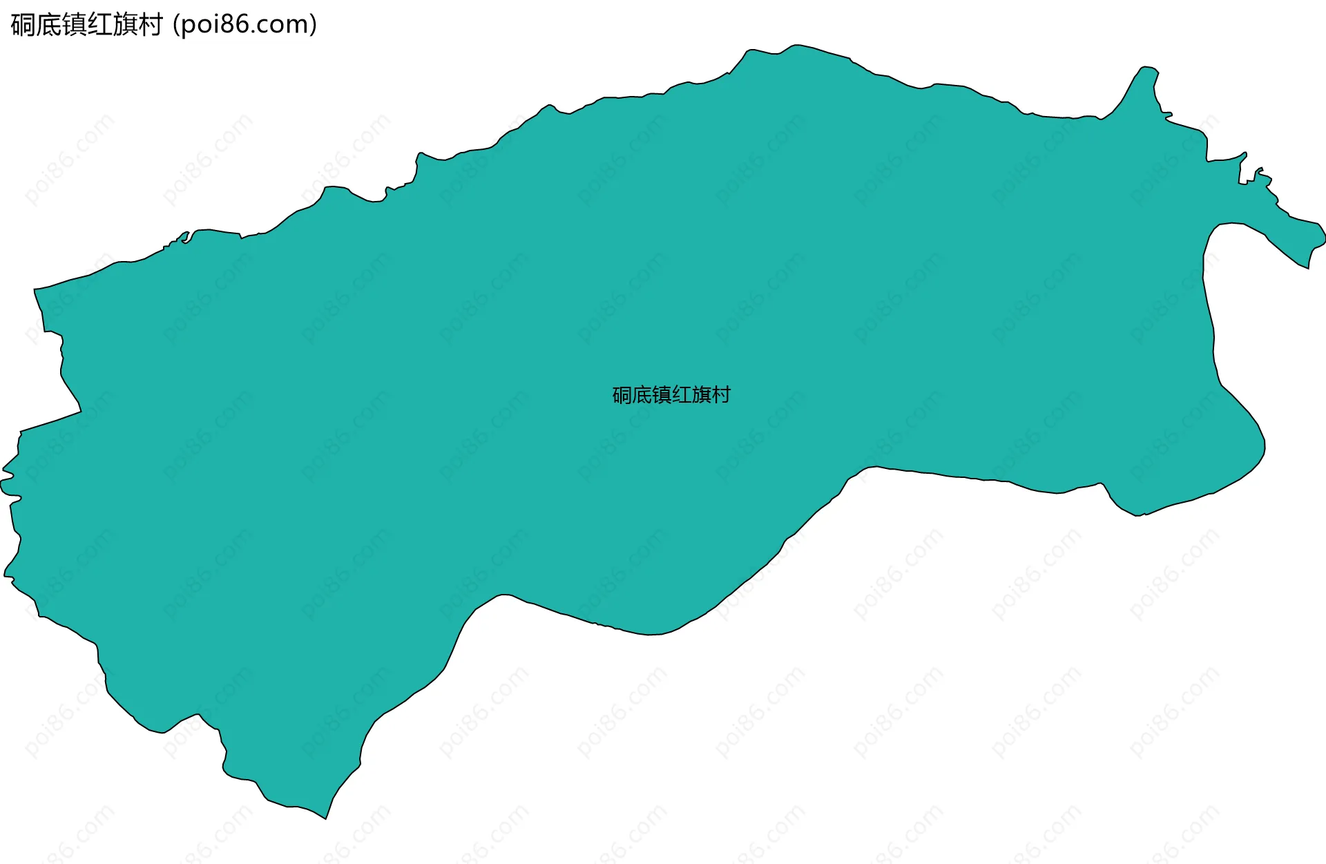 硐底镇红旗村边界地图