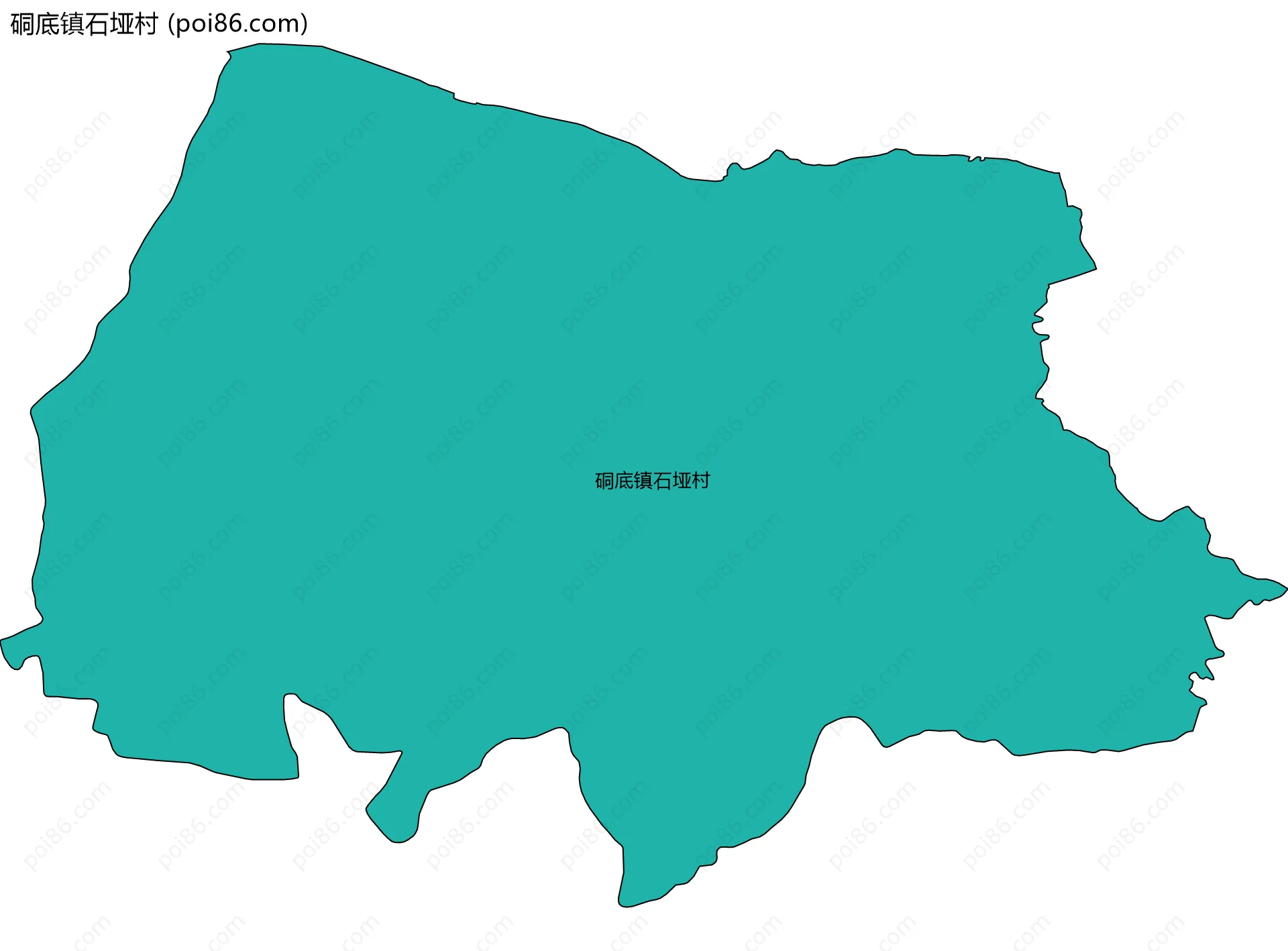 硐底镇石垭村边界地图