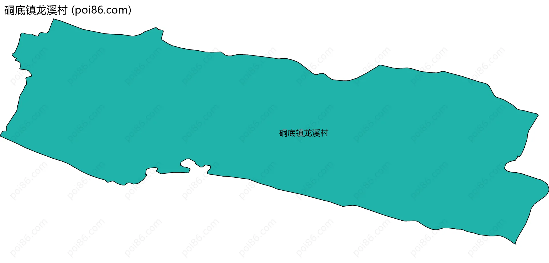 硐底镇龙溪村边界地图