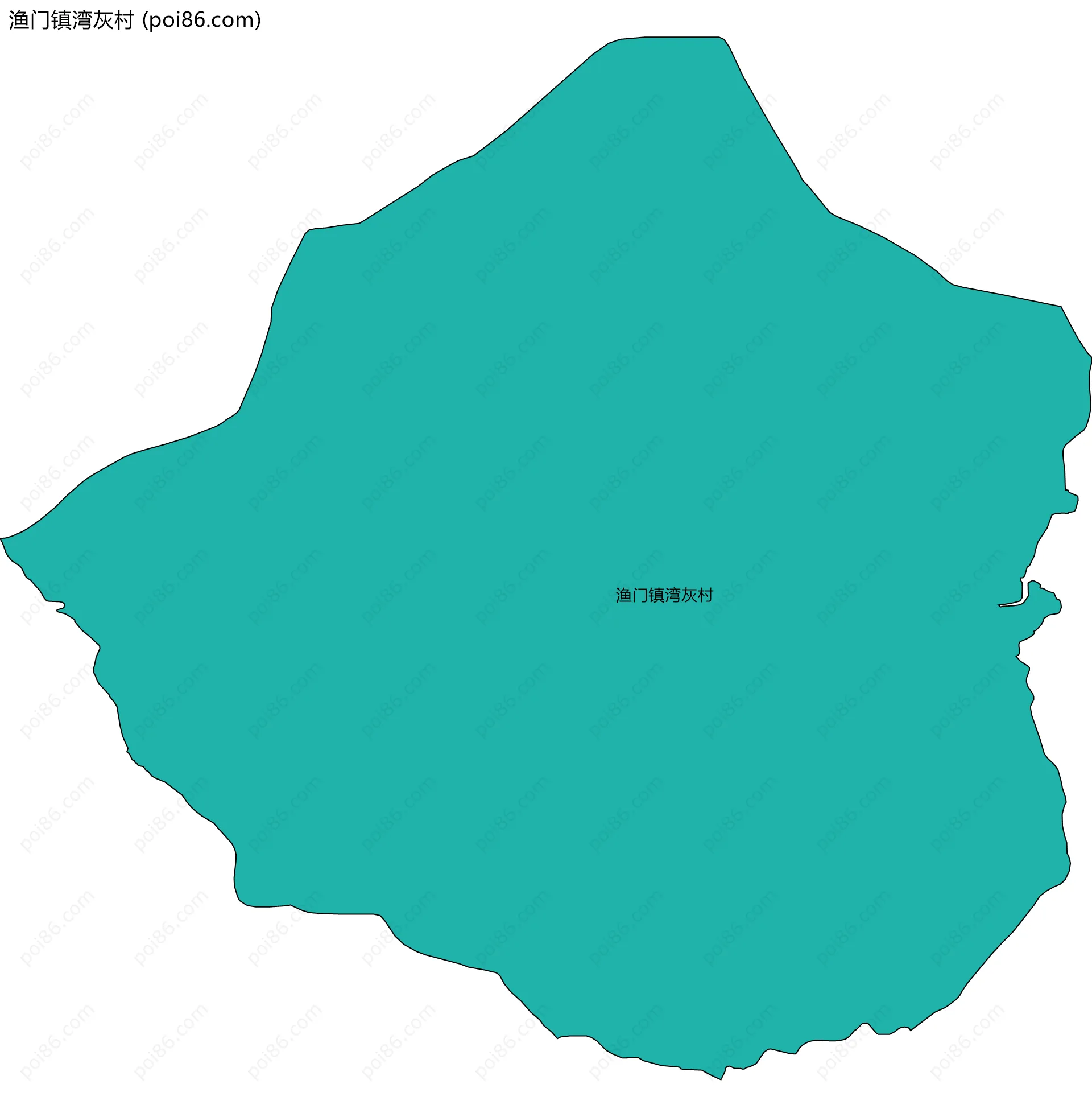 渔门镇湾灰村边界地图