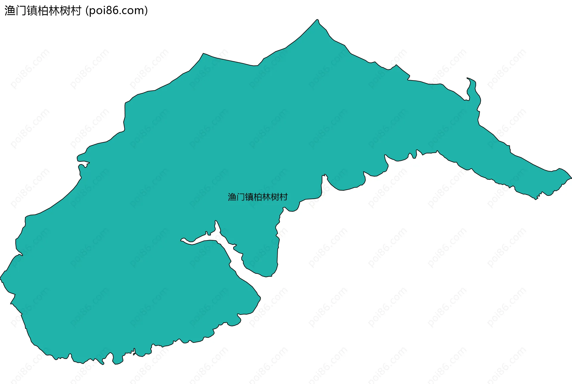 渔门镇柏林树村边界地图