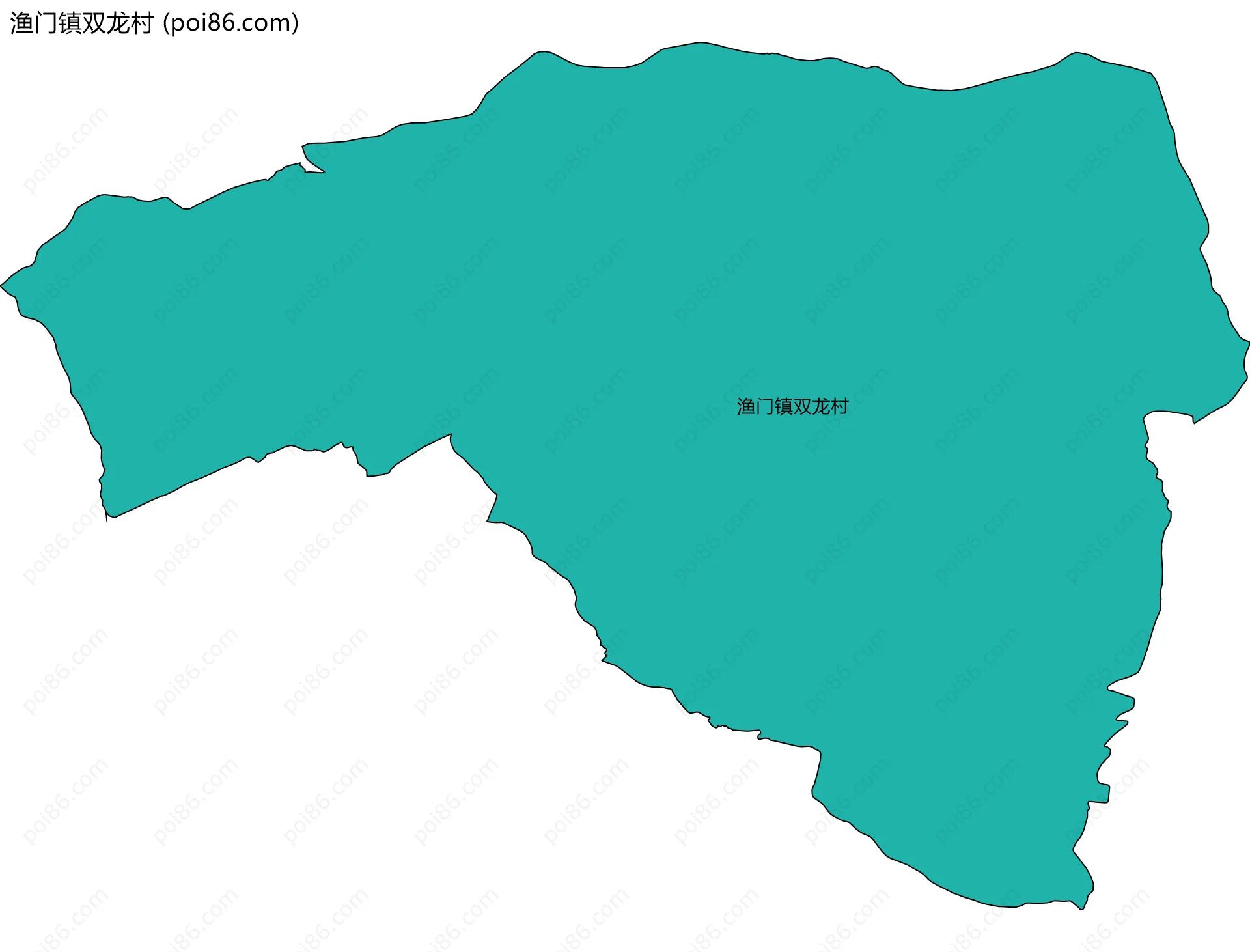 渔门镇双龙村边界地图