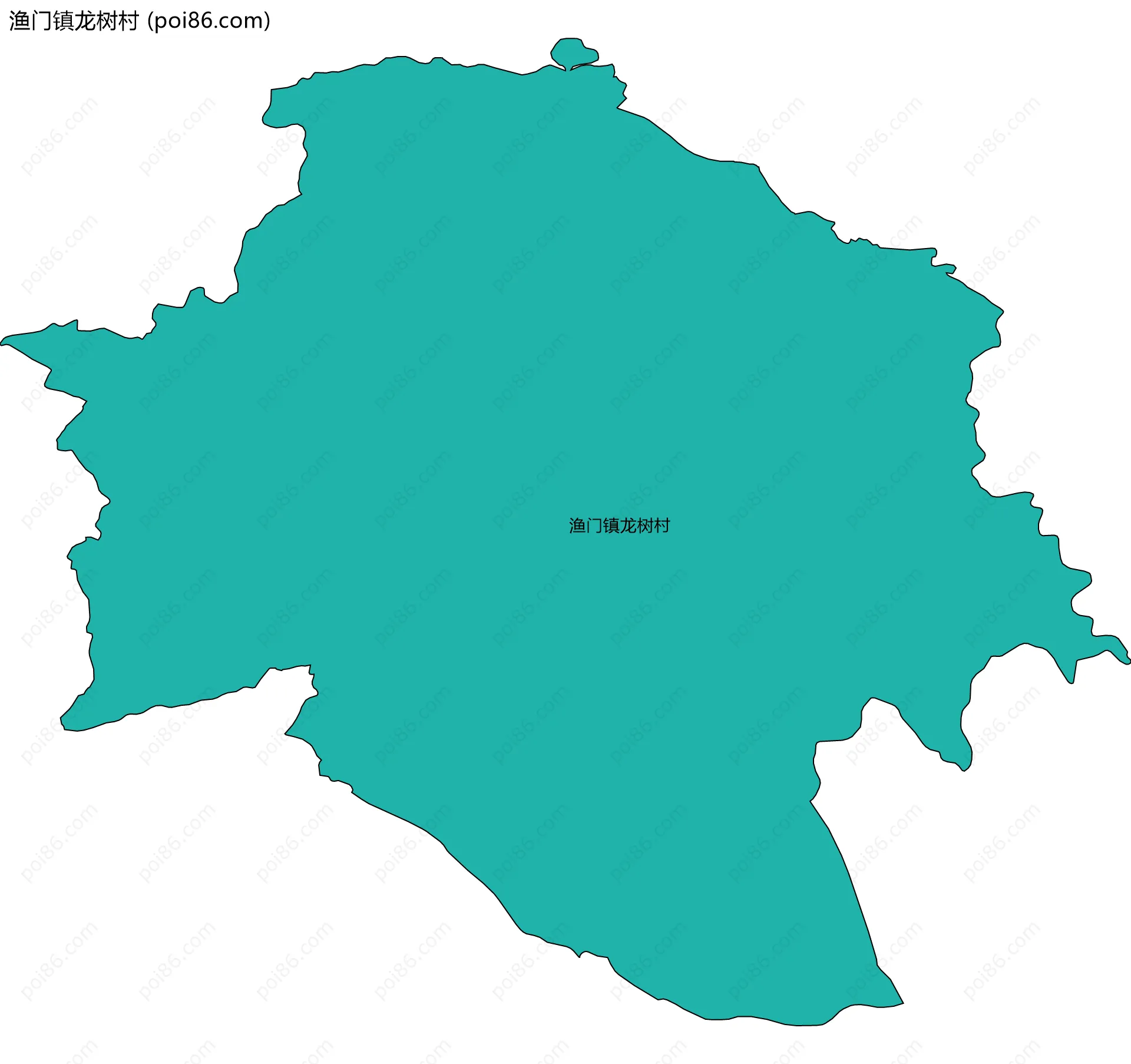 渔门镇龙树村边界地图