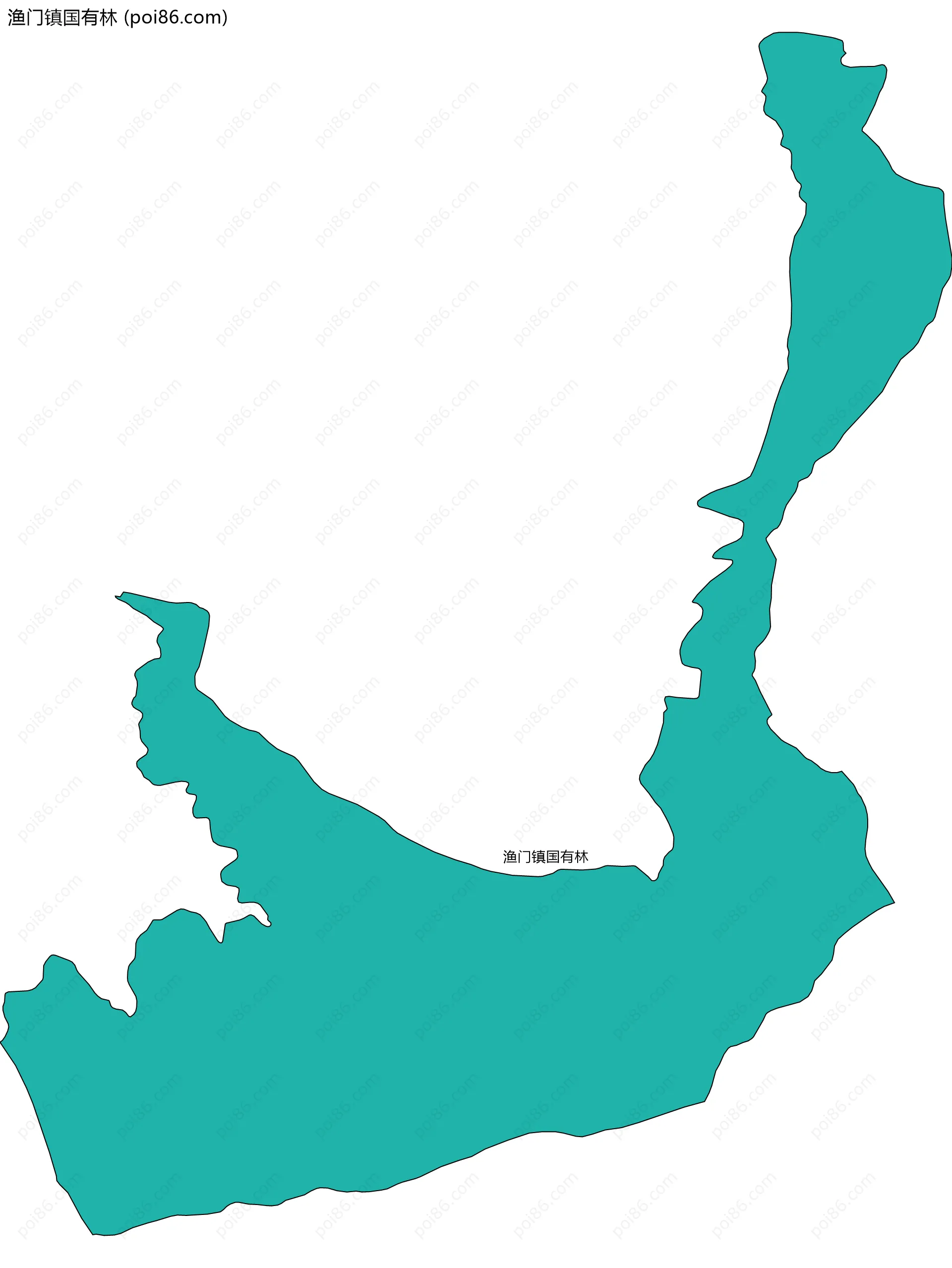 渔门镇国有林边界地图