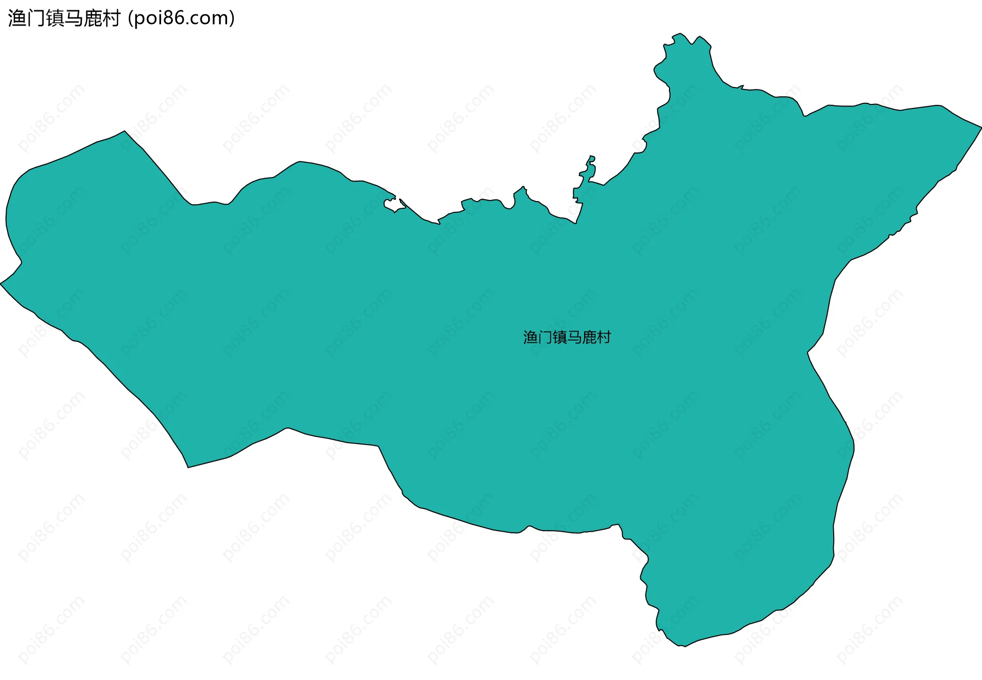 渔门镇马鹿村边界地图