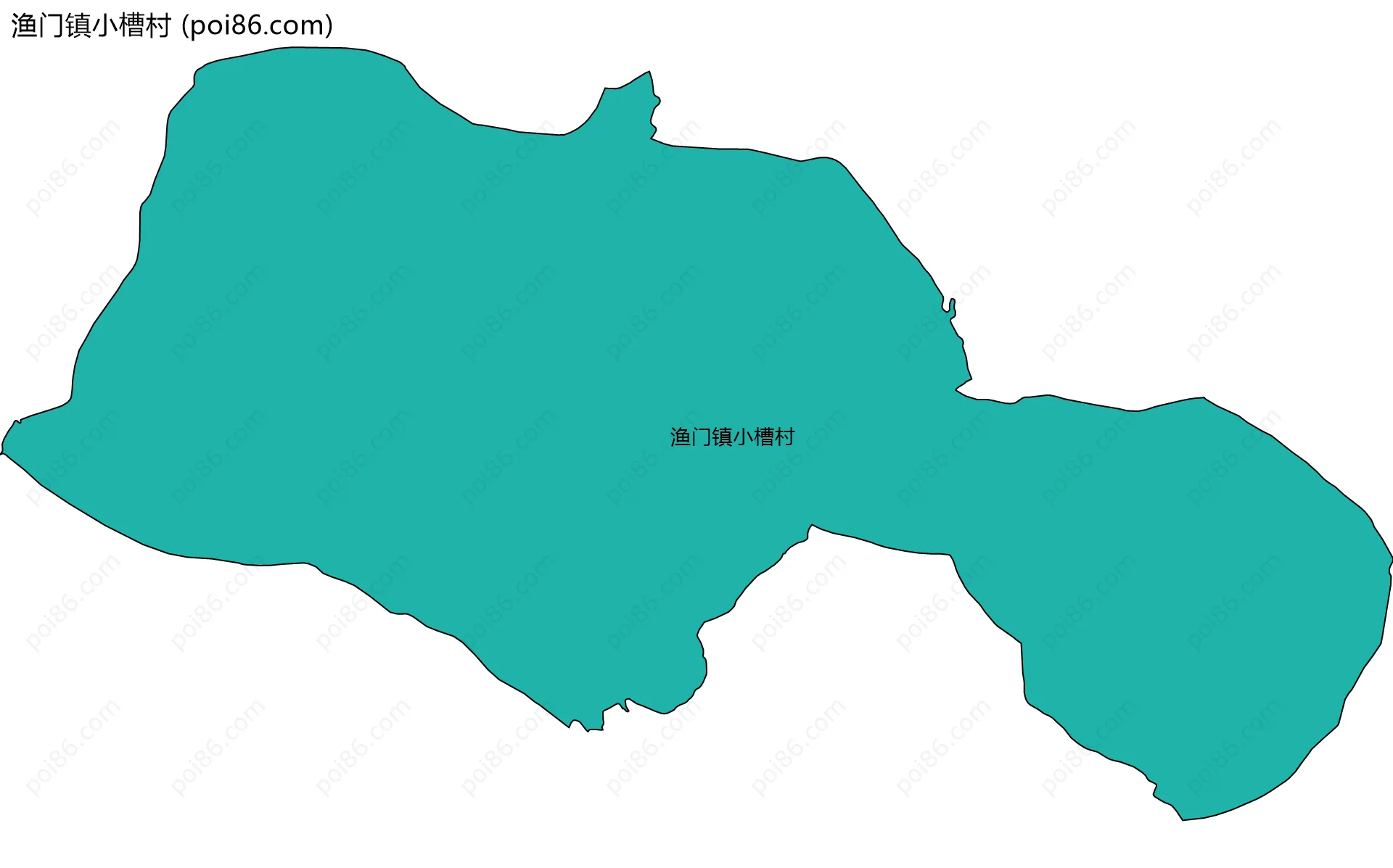 渔门镇小槽村边界地图